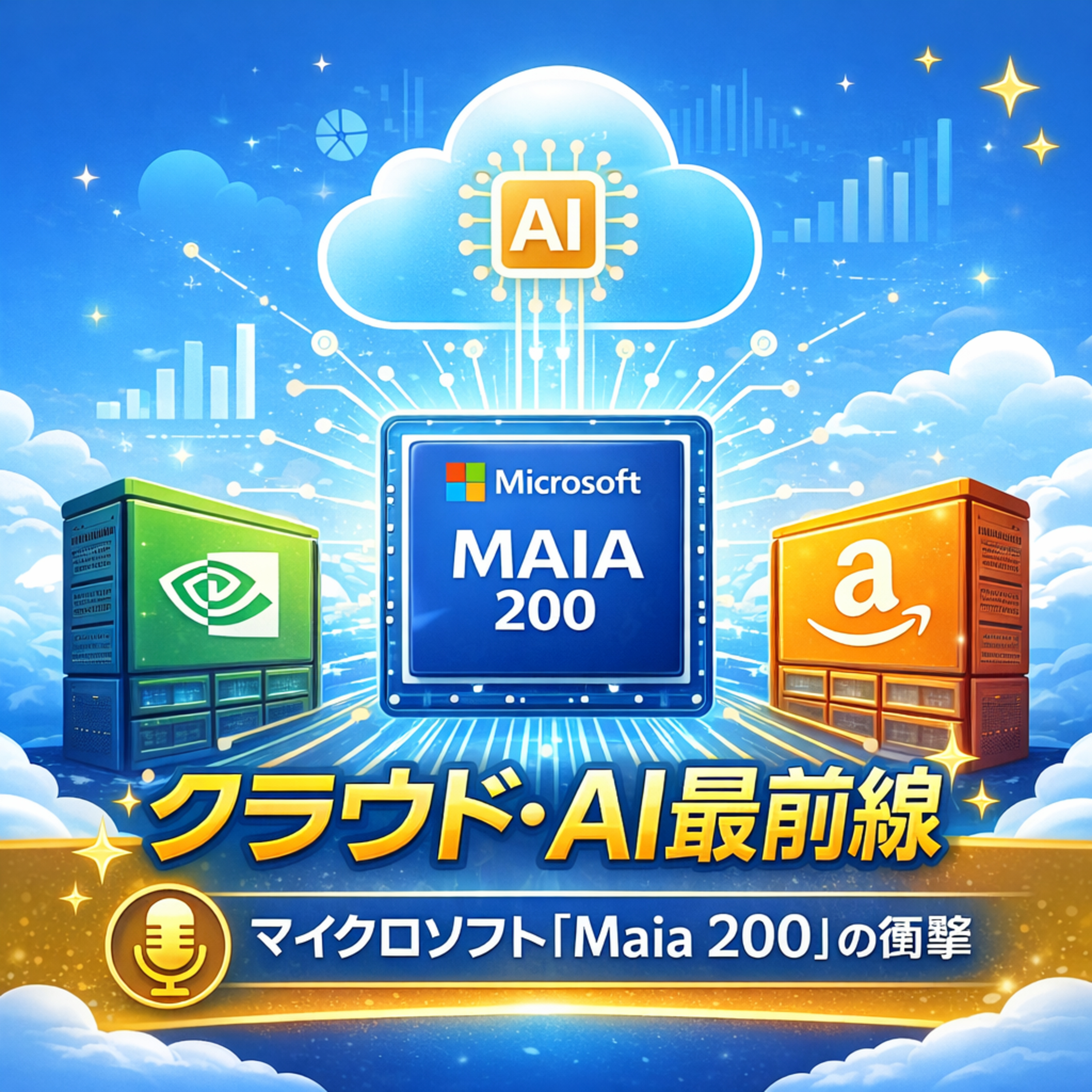 マイクロソフトの新型AIチップ「Maia 200」から読み解く、クラウド・AI市場の勢力図