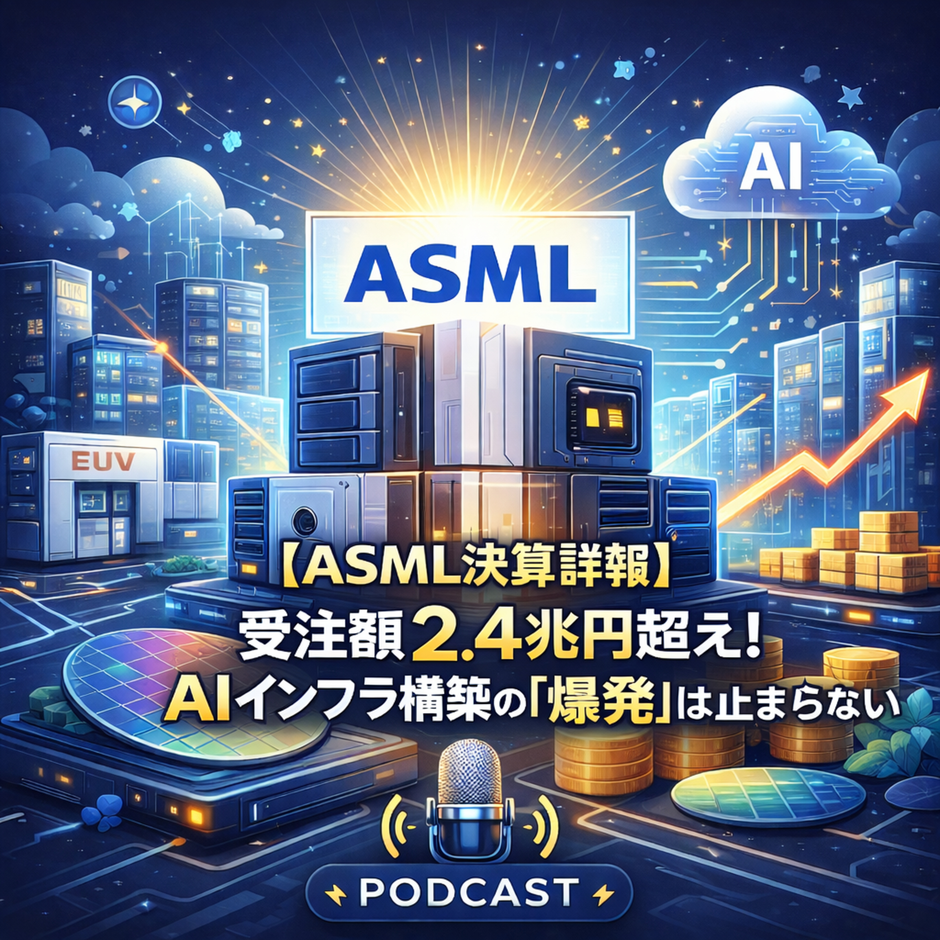 【ASML決算詳報】受注額2.4兆円超え！AIインフラ構築の「爆発」は止まらない