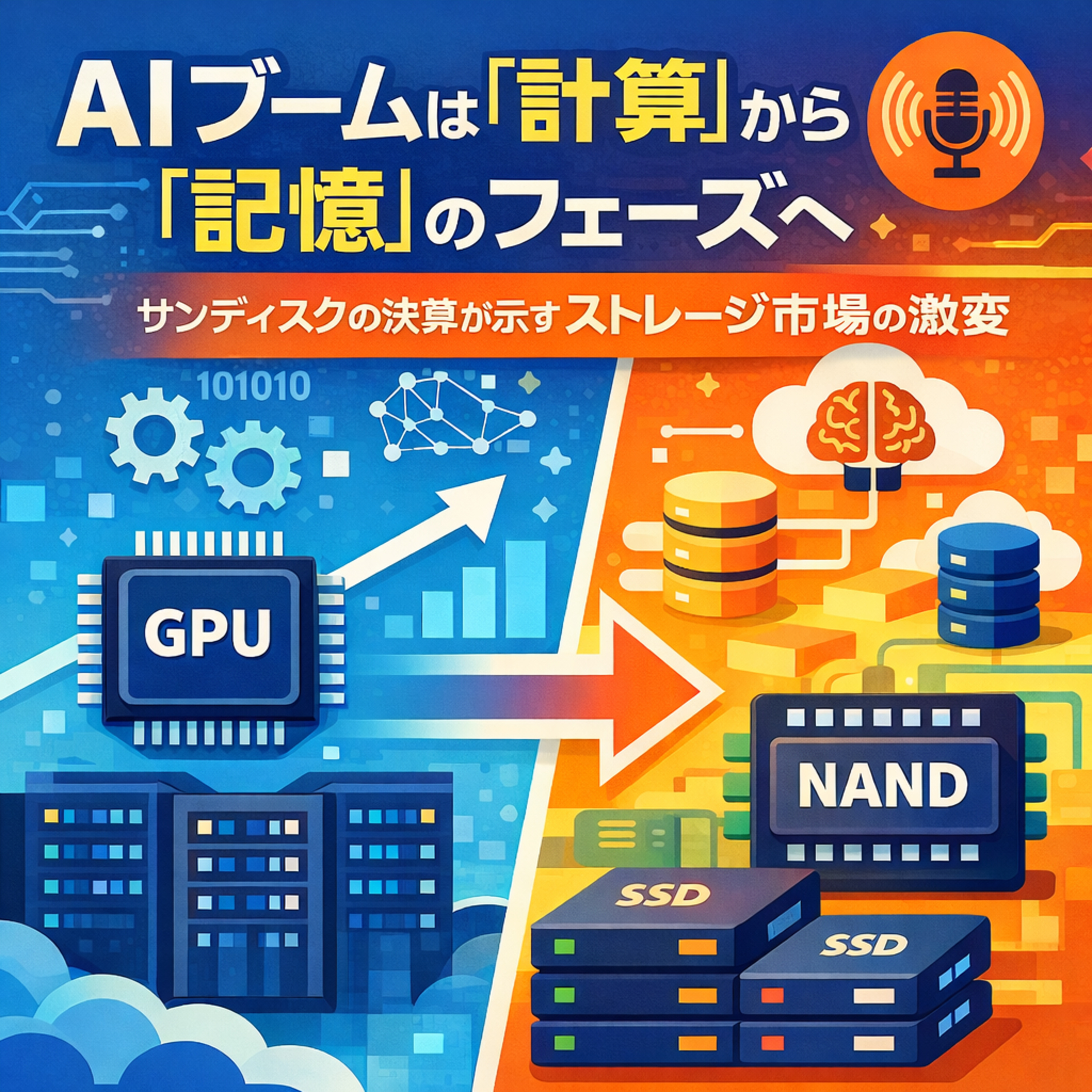 AIブームは「計算」から「記憶」のフェーズへ：サンディスクの決算が示すストレージ市場の激変