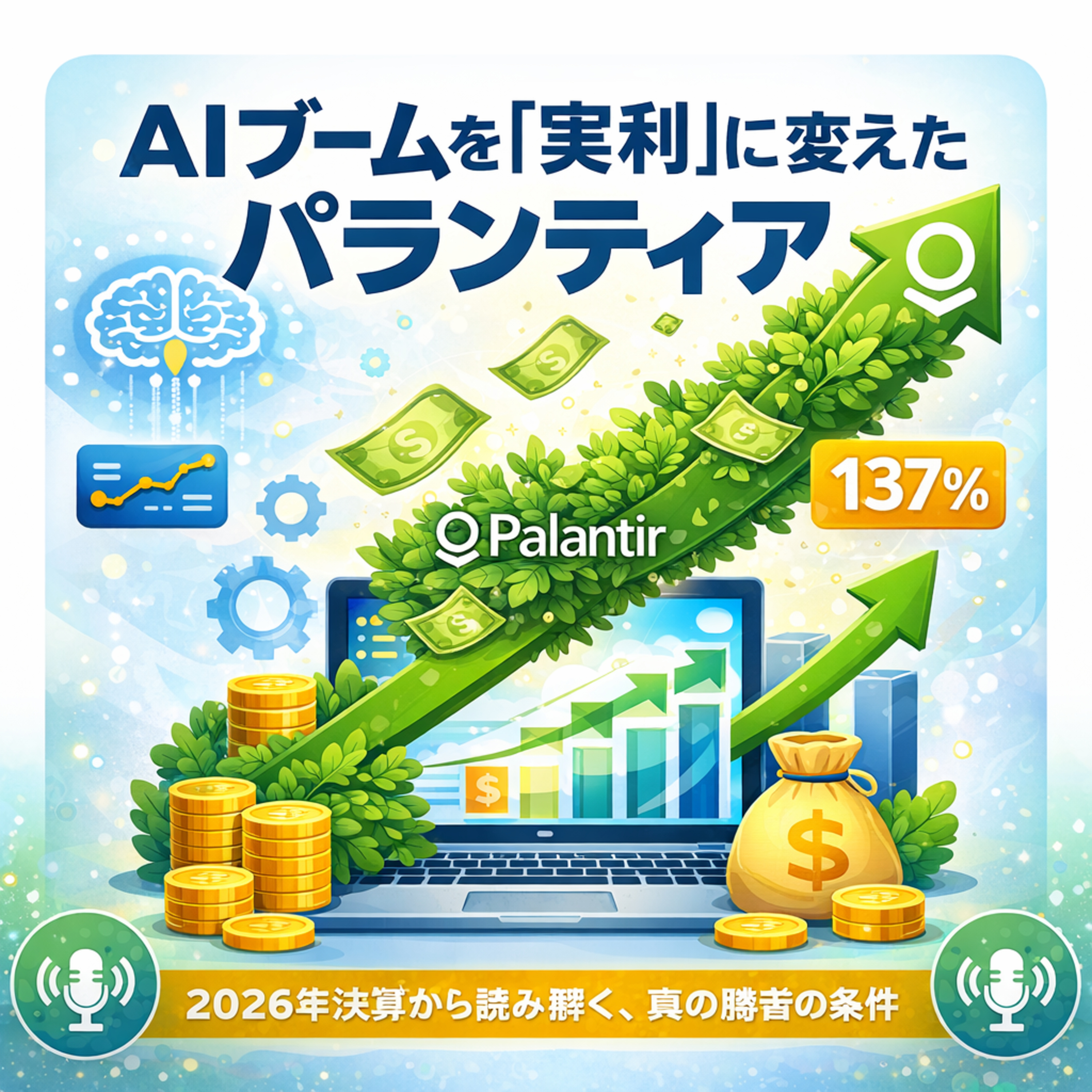 AIブームを「実利」に変えたパランティア——2026年決算から読み解く、真の勝者の条件