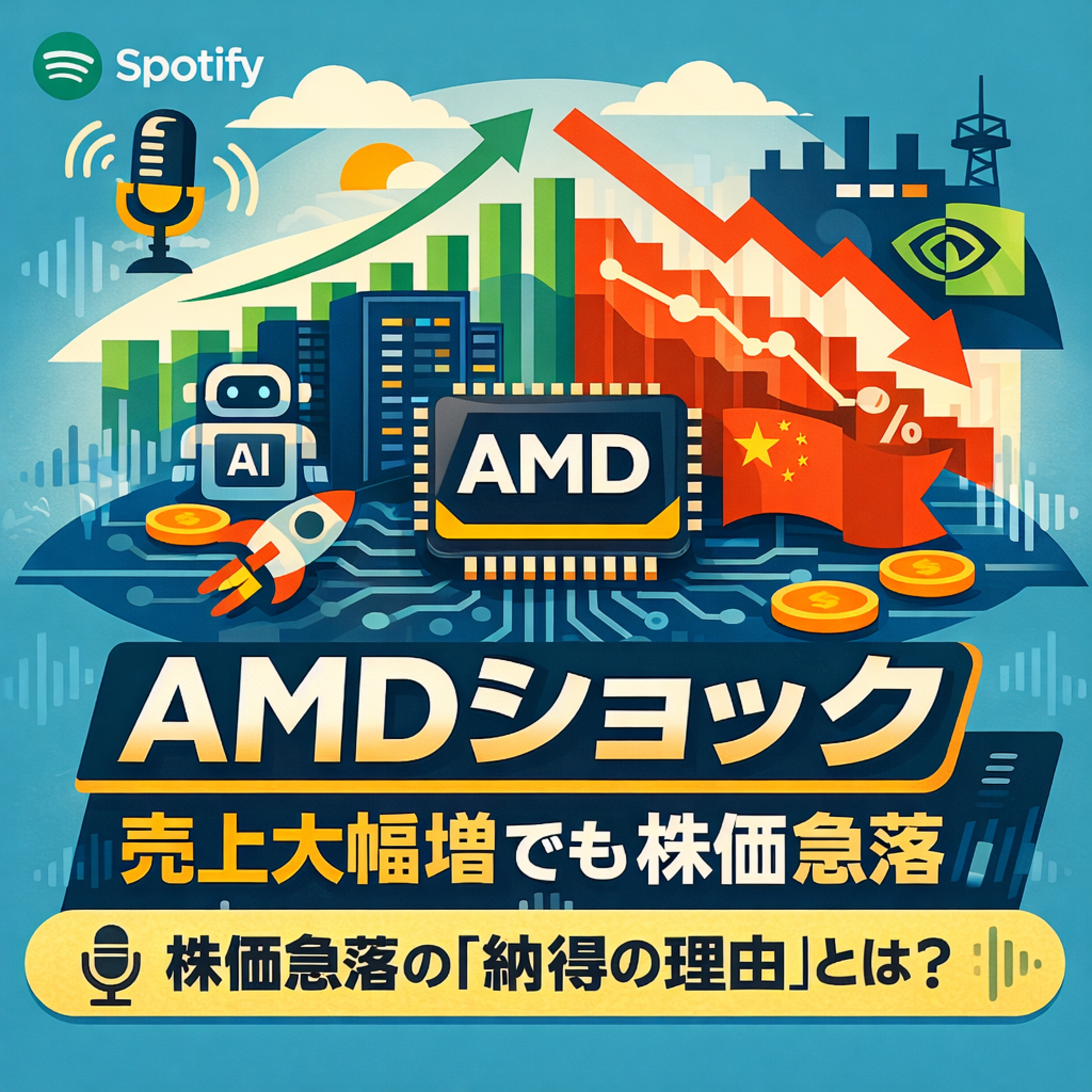 AMD最新決算まとめ：売上34％増でも株価が8％急落した「納得の理由」