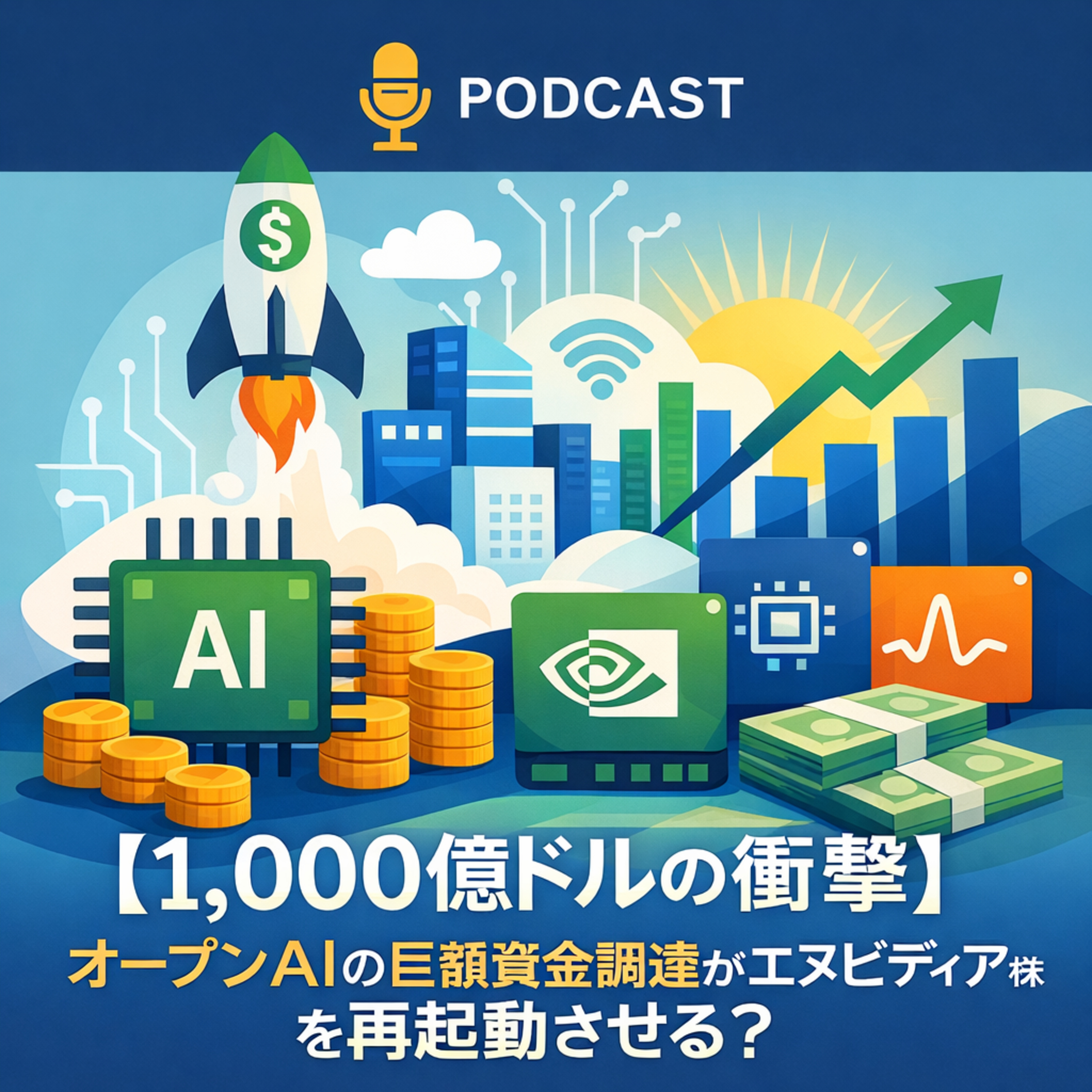 【1,000億ドルの衝撃】オープンAIの巨額資金調達がエヌビディア株を再起動させる？
