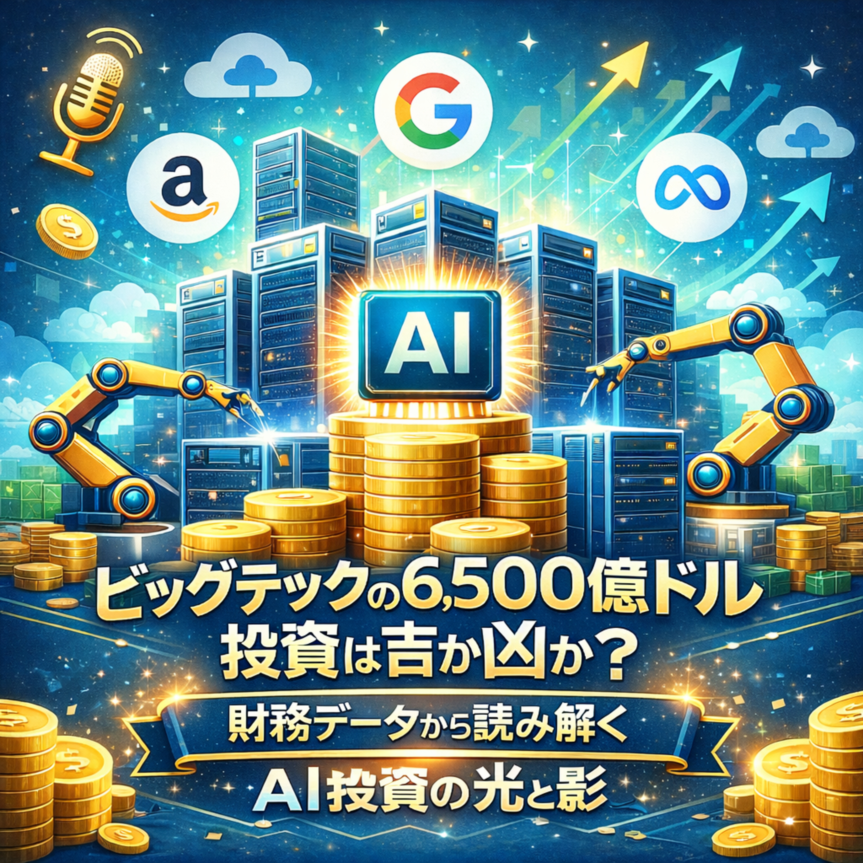 ビッグテックの6,500億ドル投資は吉か凶か？財務データから読み解くAI投資の光と影