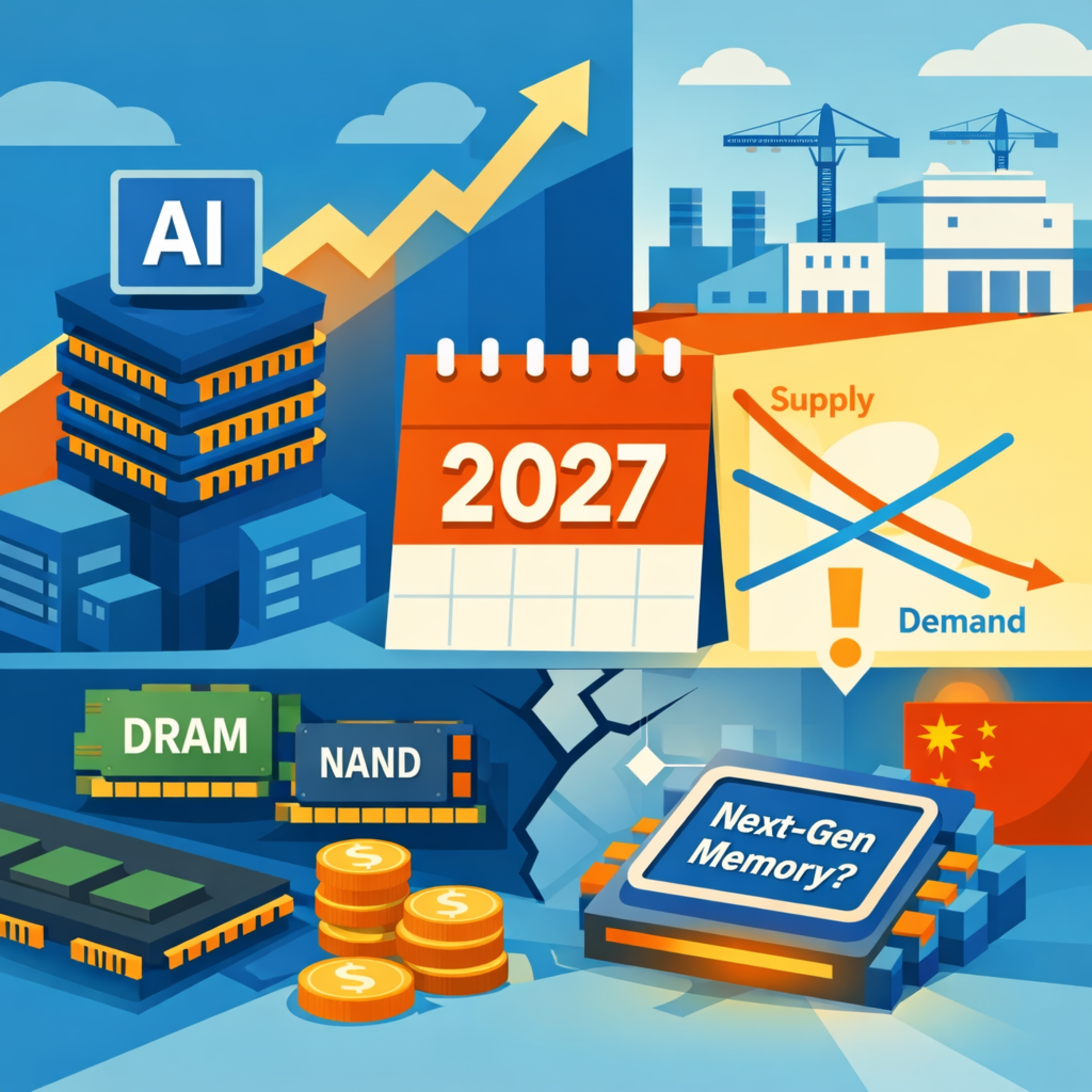 AIメモリ・スーパーサイクルの光と影：マイクロンと主要プレイヤーの「2027年の壁」を読み解く