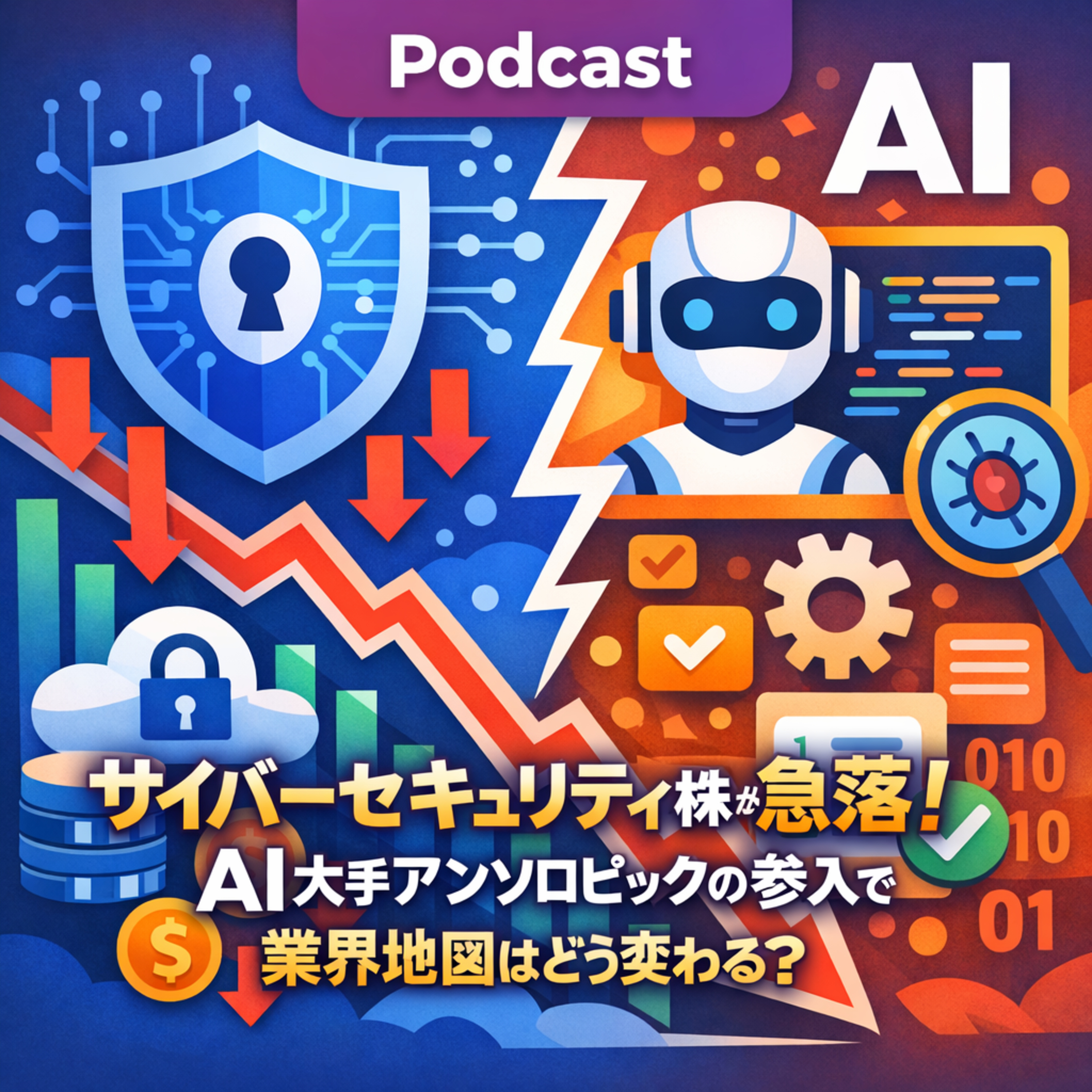 サイバーセキュリティ株が急落！AI大手アンソロピックの参入で業界地図はどう変わる？