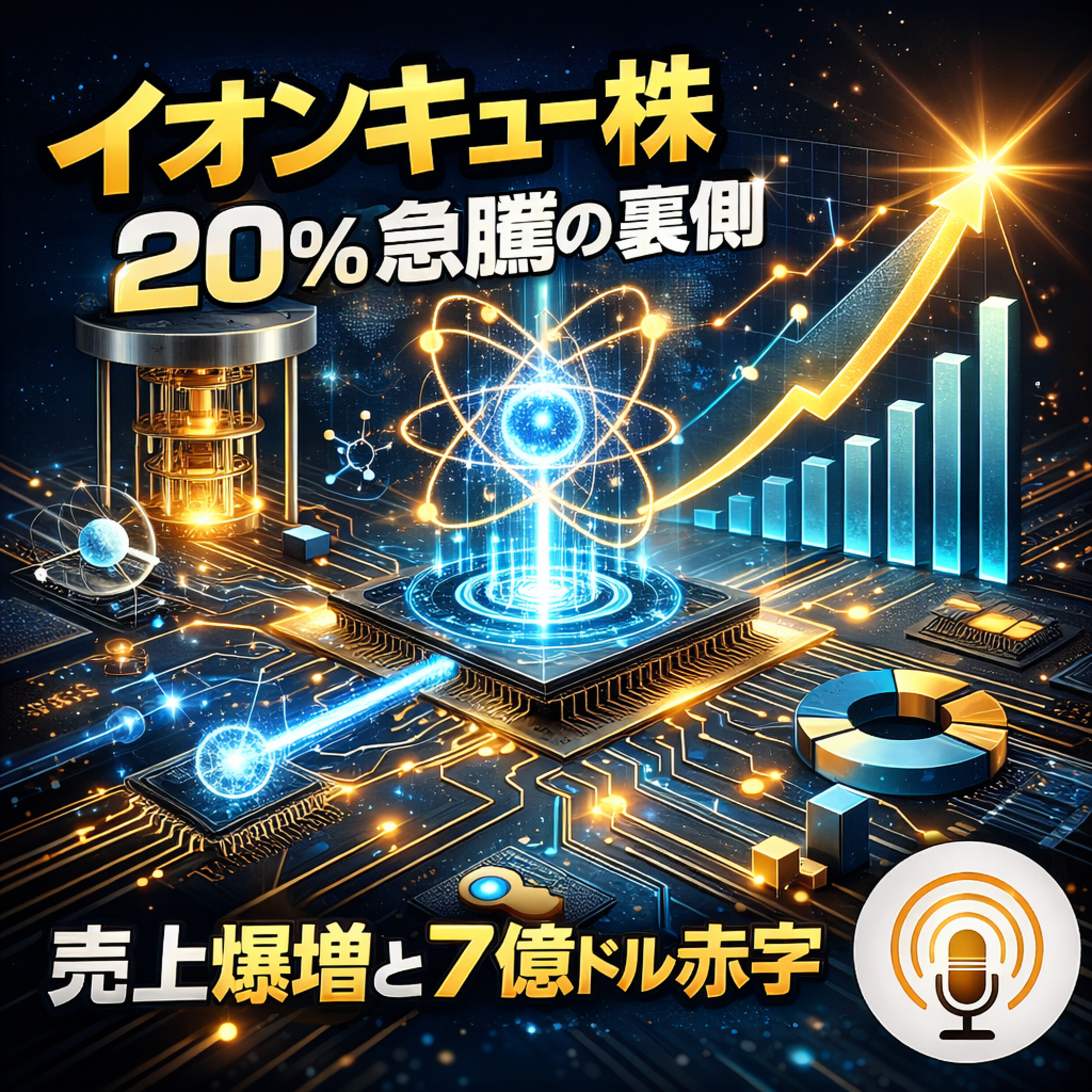 イオンキュー株20％急騰の裏側：売上爆増と7億ドル赤字が示す量子覇権の真実