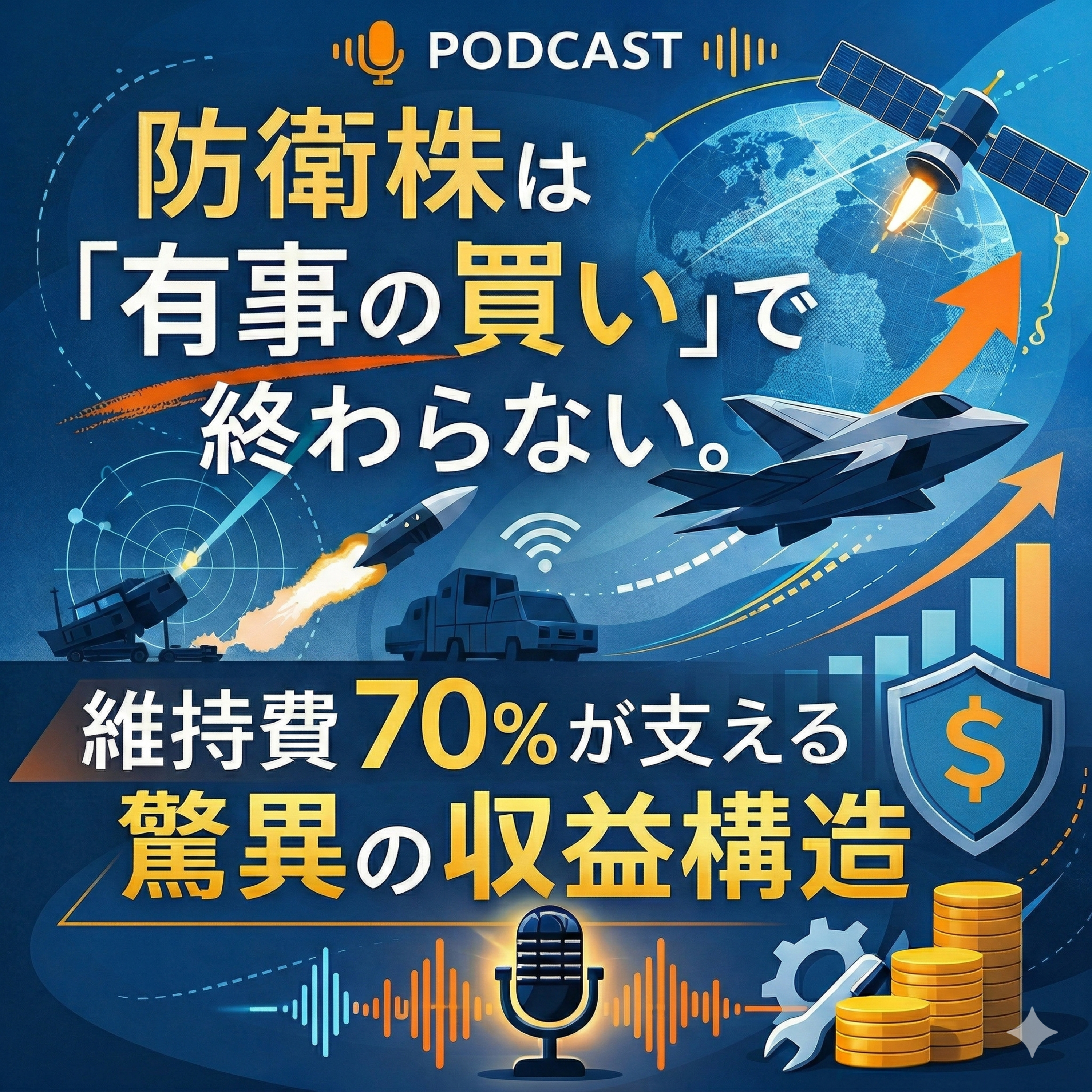 防衛株は「有事の買い」で終わらない。維持費70％が支える驚異の収益構造