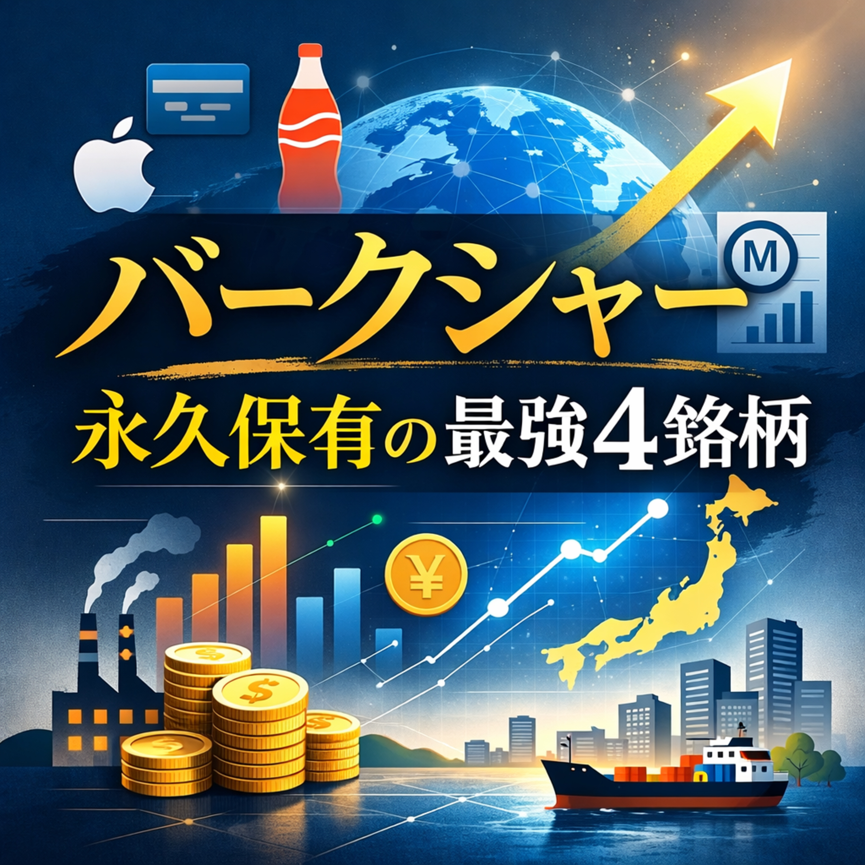 新CEOアベル氏が明言！バークシャーが「一生持ち続ける」と決めた最強の4銘柄とは？
