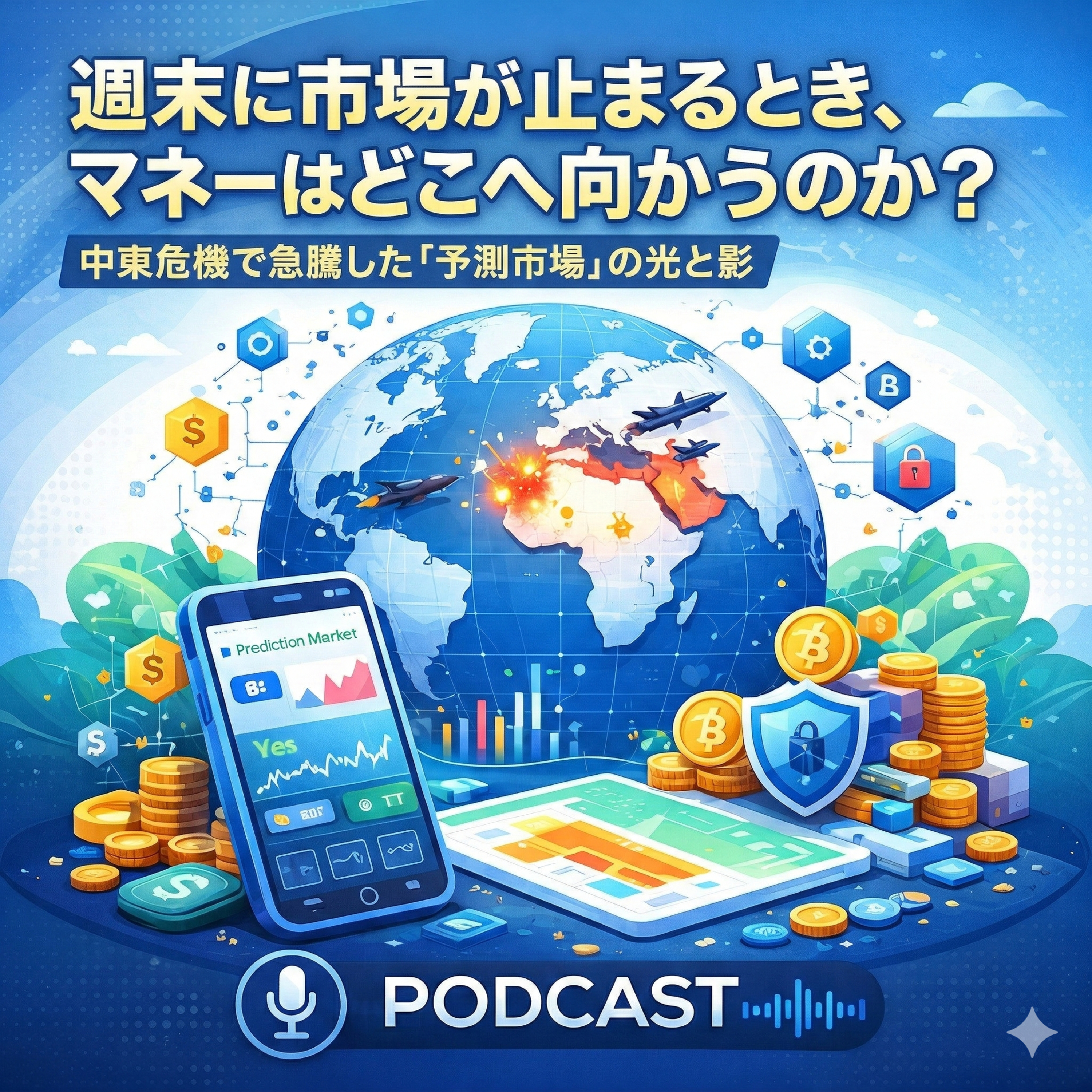 週末に市場が止まるとき、マネーはどこへ向かうのか？中東危機で急騰した「予測市場」の光と影