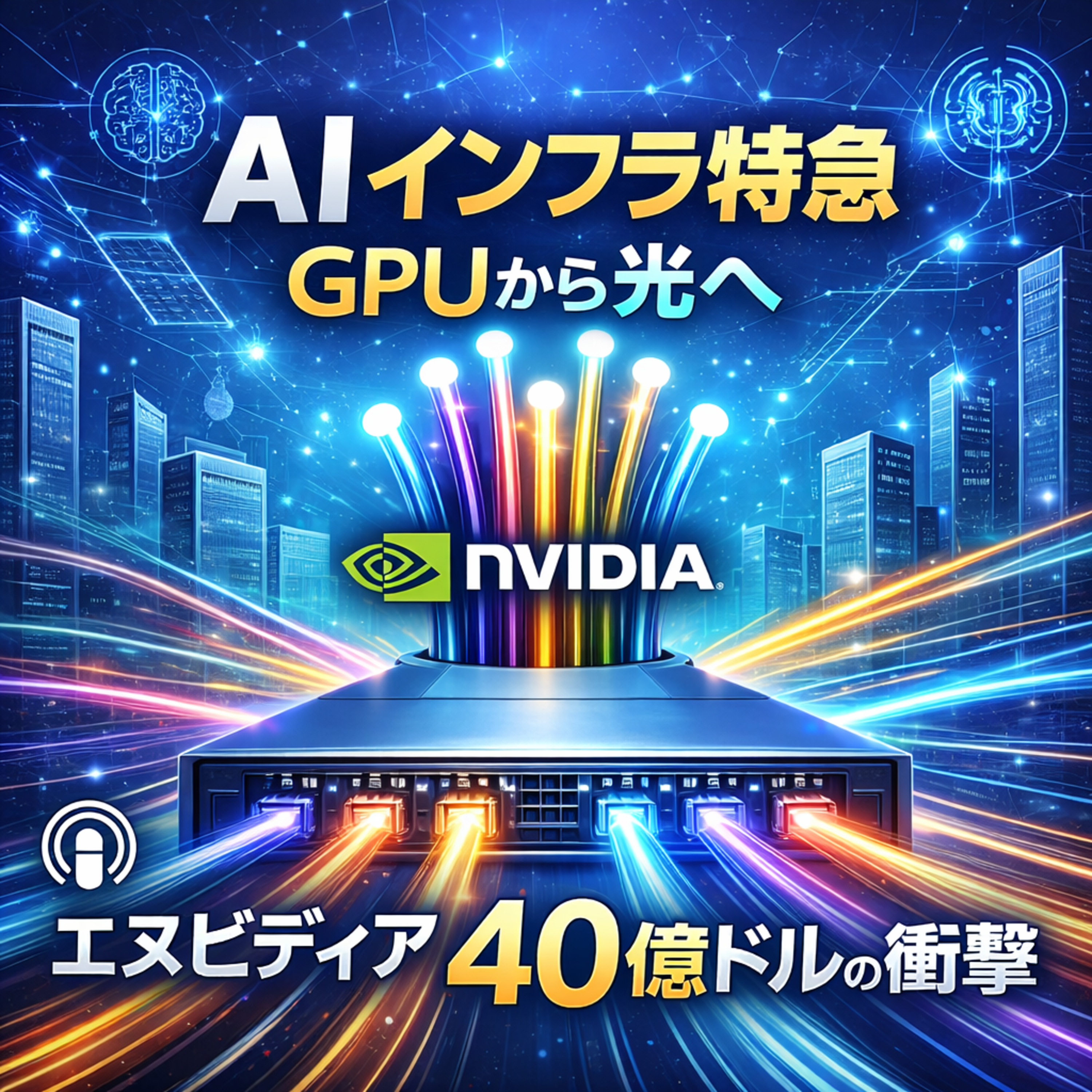 AIの「心臓」から「神経系」へ：エヌビディアが光通信の巨頭に40億ドルを投じた真意