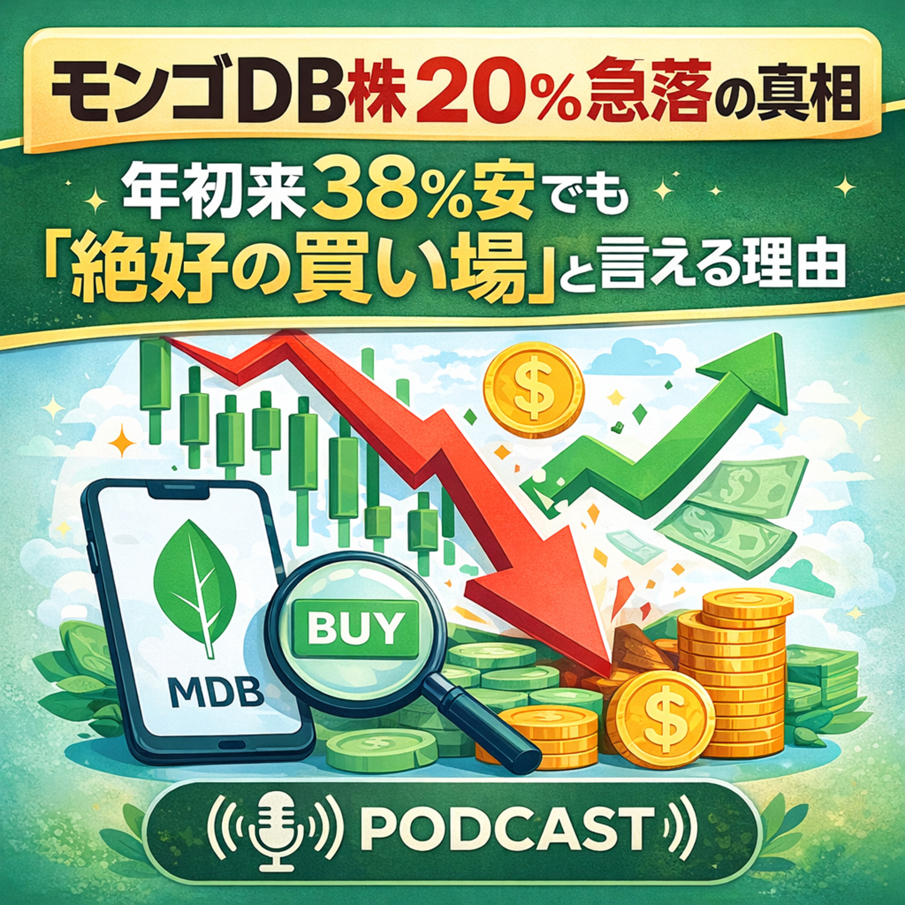 モンゴDB株20%急落の真相──年初来38%安でも「絶好の買い場」と言える理由