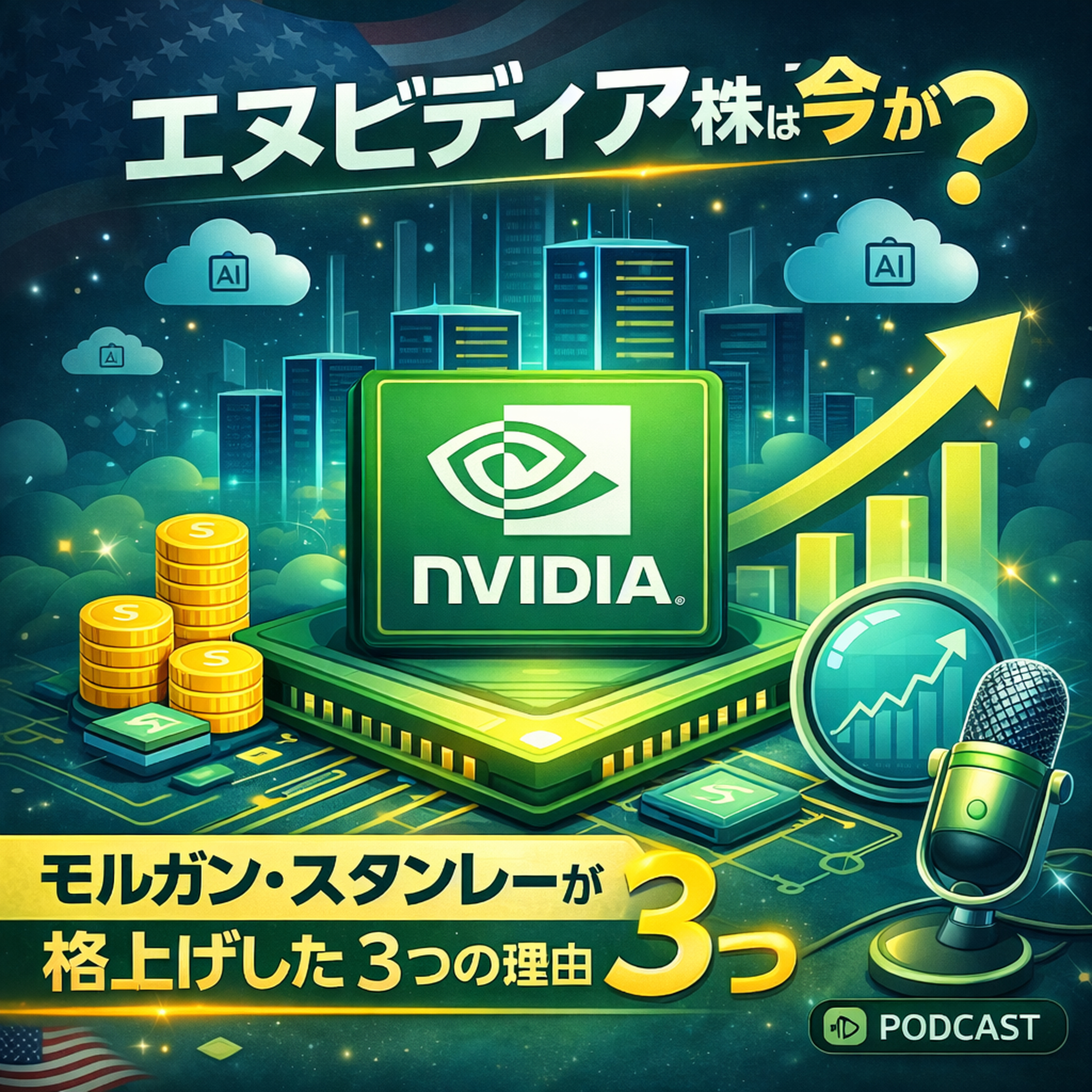 エヌビディア株は今が買い場？モルガン・スタンレーが最優先推奨に格上げした3つの根拠