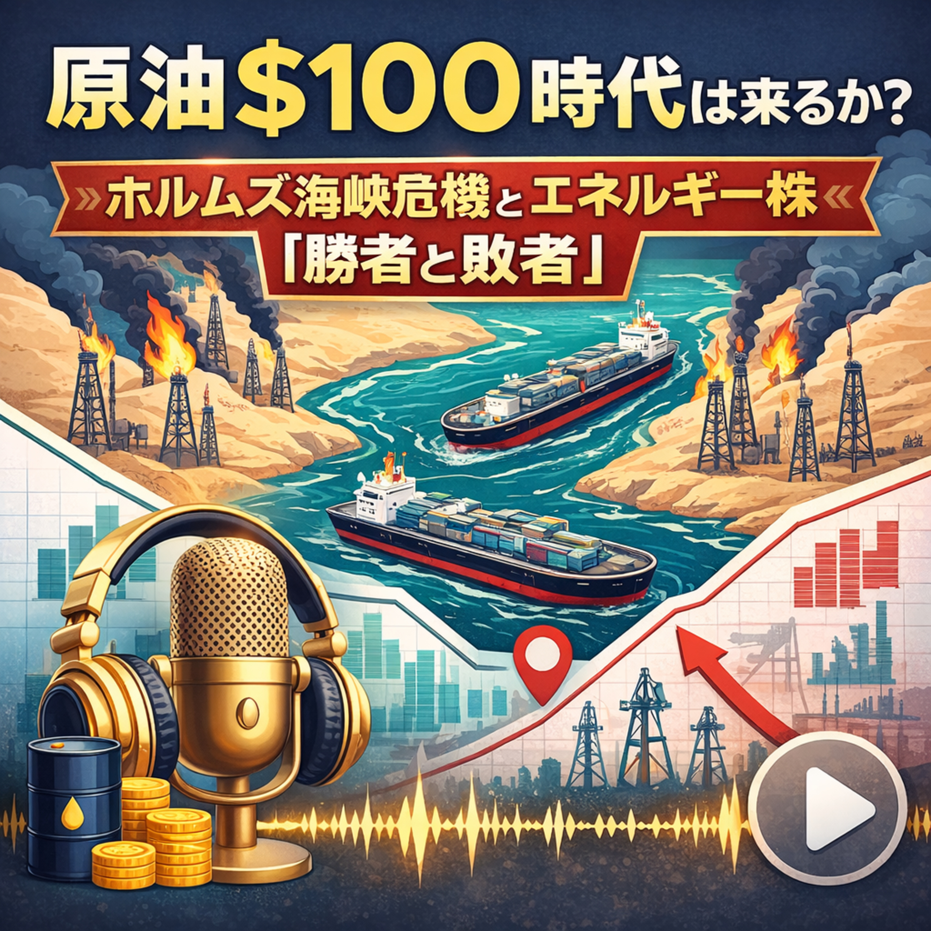 原油100ドルは現実か？ホルムズ海峡危機で変わるエネルギー株「勝者と敗者」