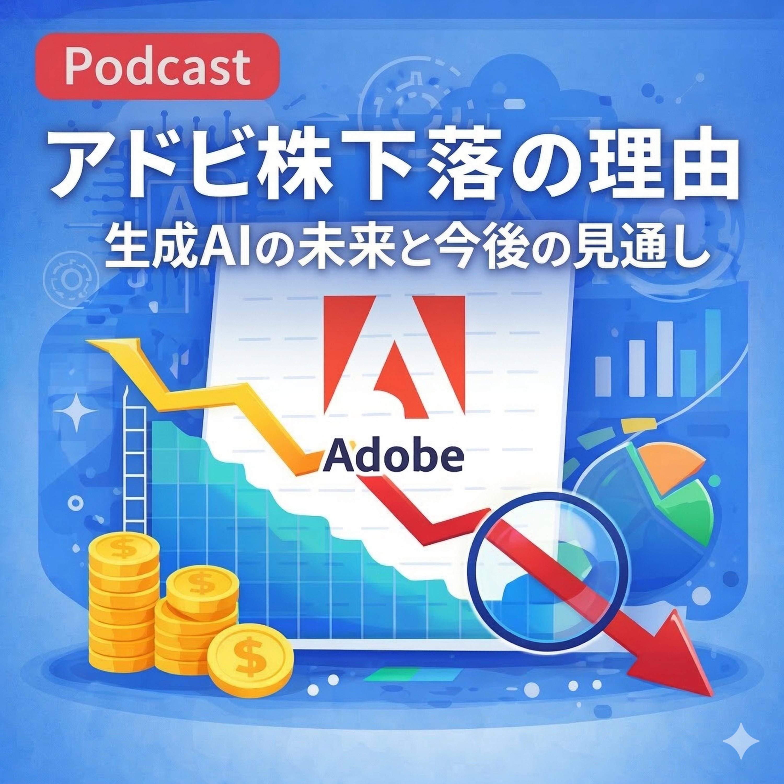 アドビ株が急落した理由とは？CEO交代とAI戦略から今後を読む