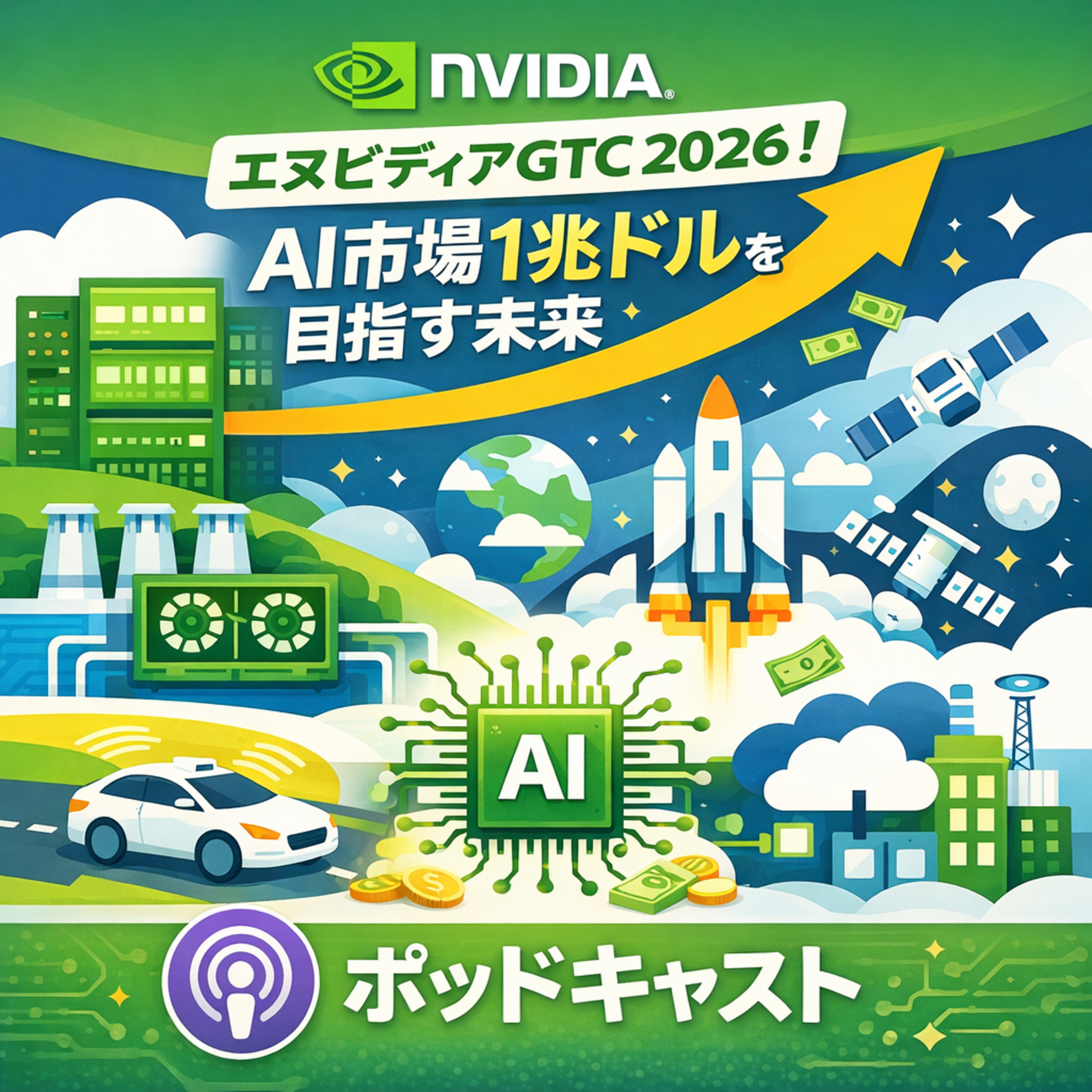 エヌビディアGTC 2026開幕　ジェンスン・フアンCEOが示した「2027年までに1兆ドル」構想とは