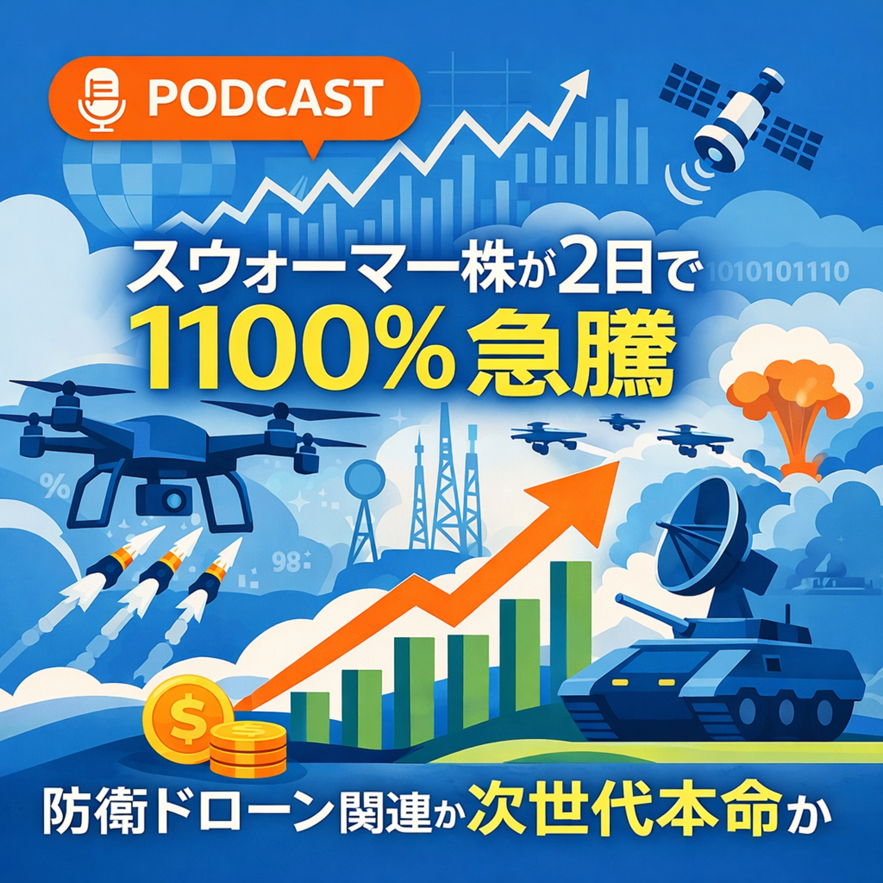 スウォーマー株が2日で1100％急騰　防衛AIバブルか次世代本命か
