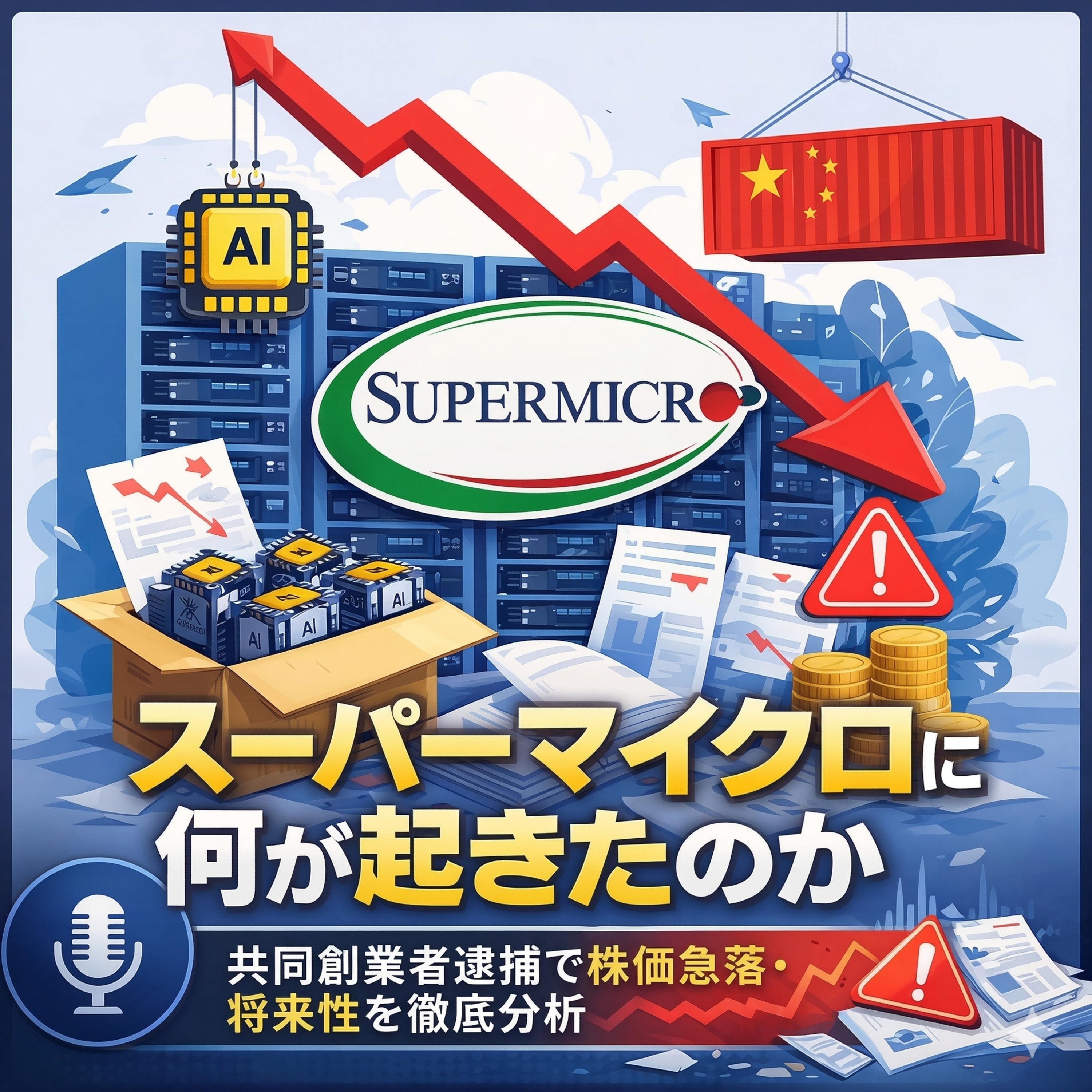 スーパーマイクロに何が起きたのか　共同創業者逮捕で株価急落、将来性を徹底分析
