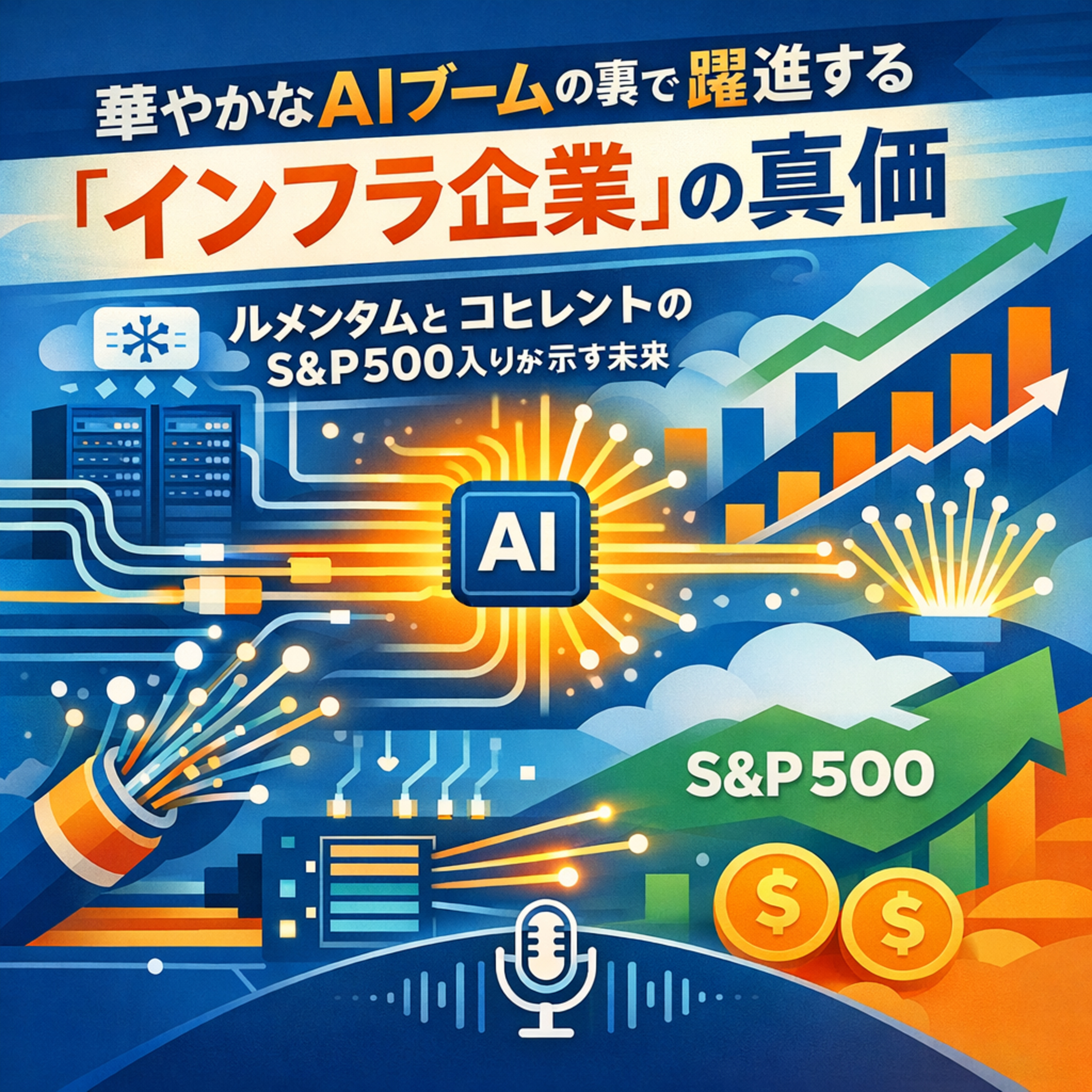 華やかなAIブームの裏で躍進する「インフラ企業」の真価：ルメンタムとコヒレントのS&P 500入りが示す未来
