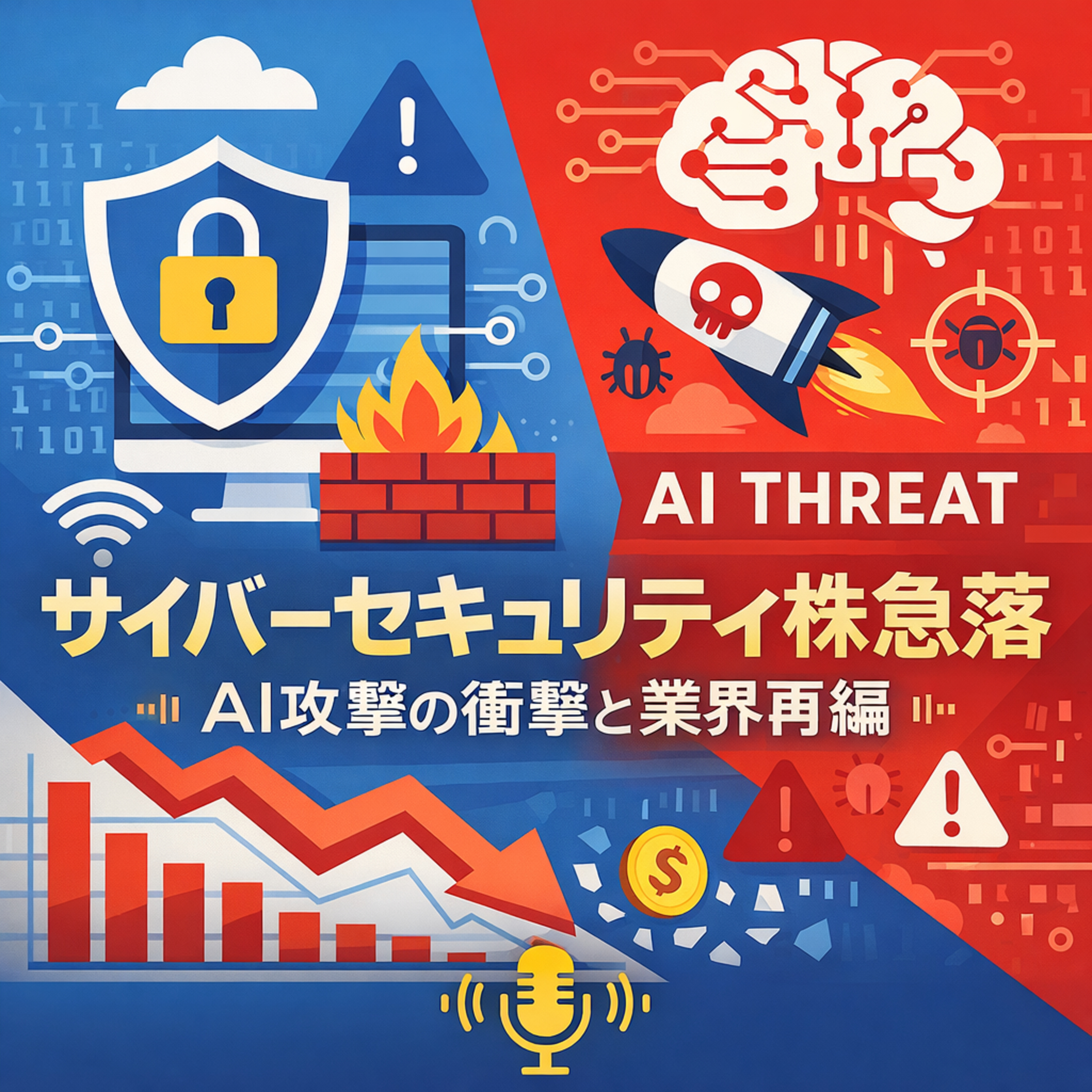 サイバーセキュリティ株急落の理由　AI攻撃の進化が業界構造を変える