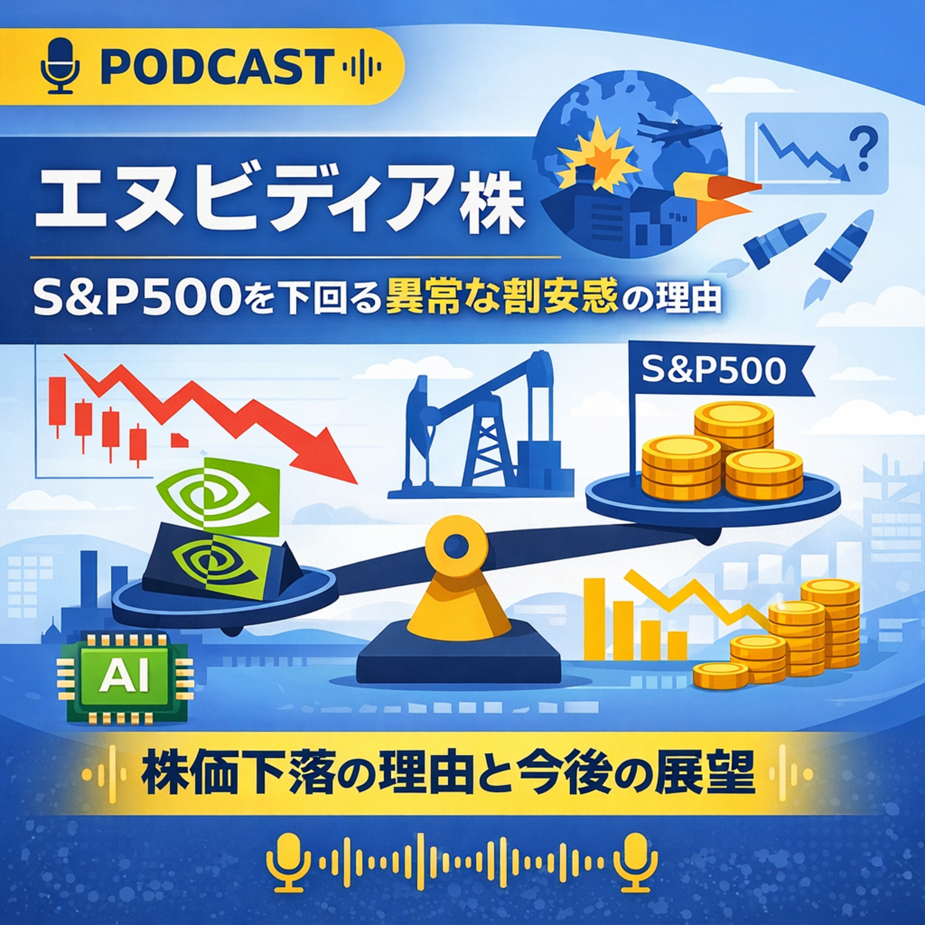 エヌビディア株はなぜ割安なのか　S&P500を下回る異常バリュエーションの意味
