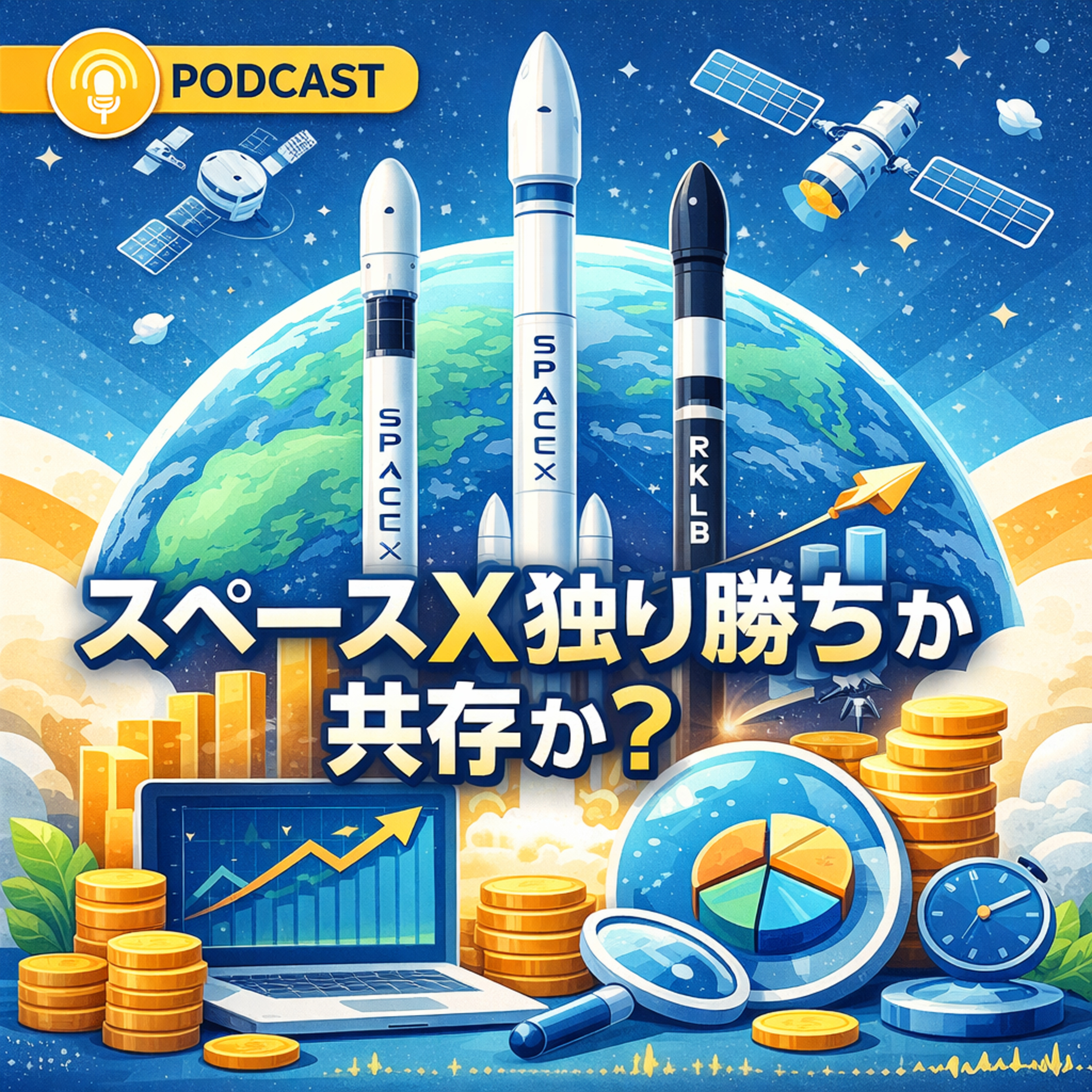 スペースXの独り勝ちか、それとも共存か？データから読み解く宇宙ビジネス関連企業の未来