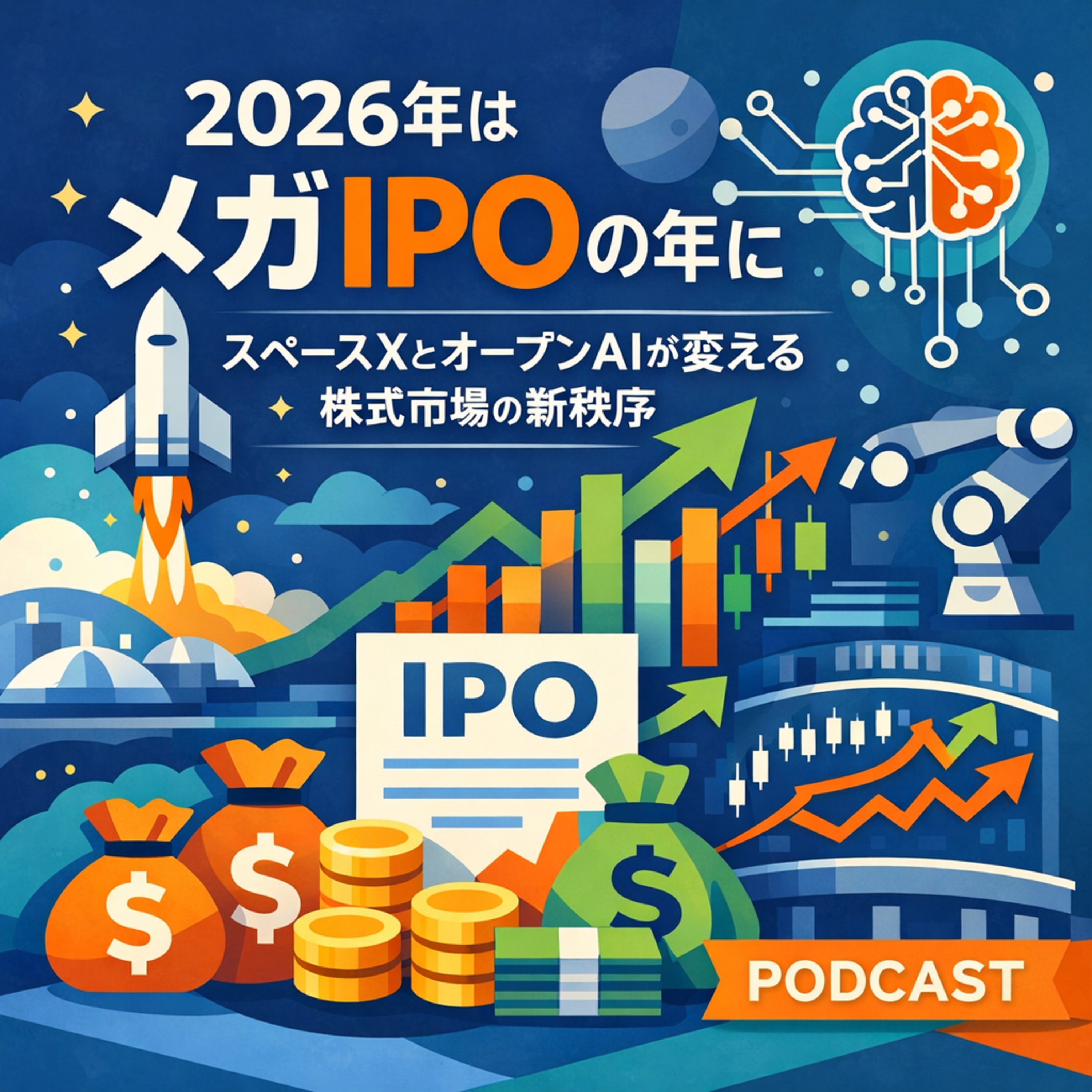 2026年はメガIPOの年に　スペースXとオープンAIが変える株式市場の新秩序