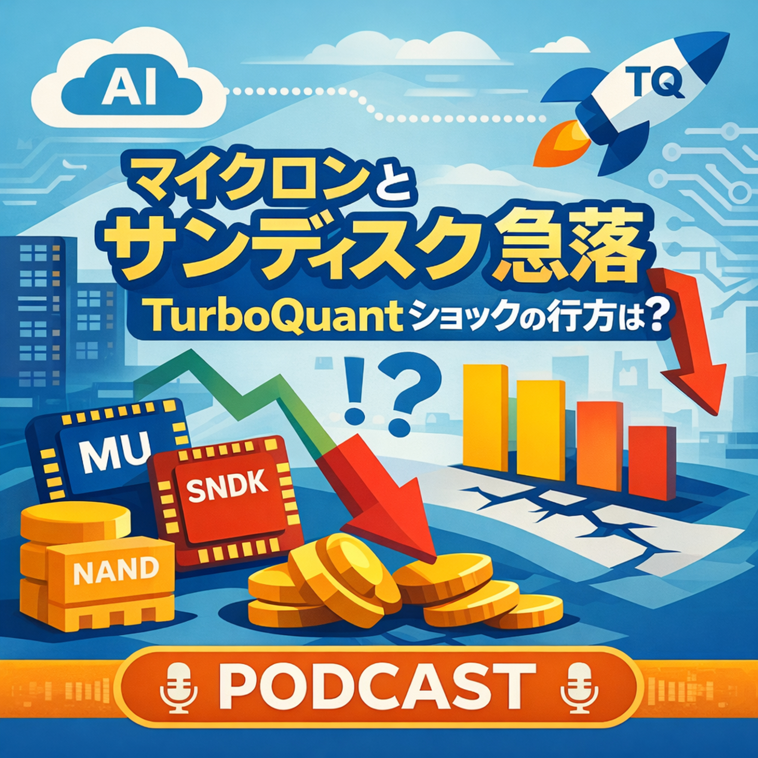 マイクロンとサンディスクに売り圧力　TurboQuant登場で市場は何を織り込んだのか