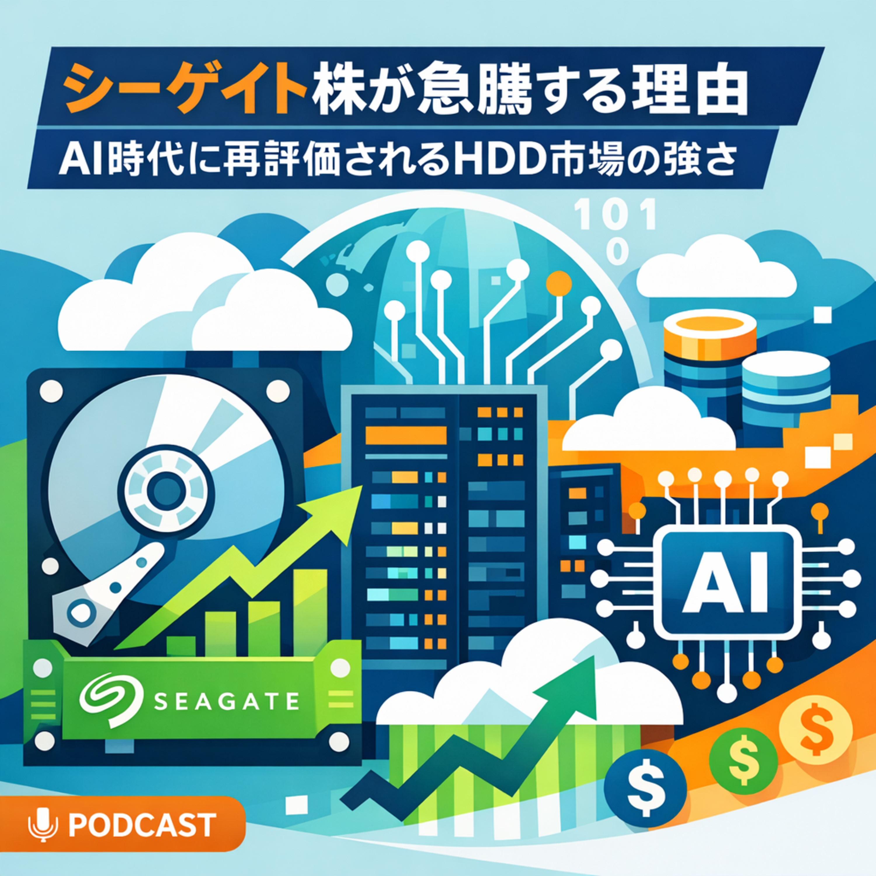 シーゲイト株が急騰する理由　AI時代に再評価されるHDD市場の強さ