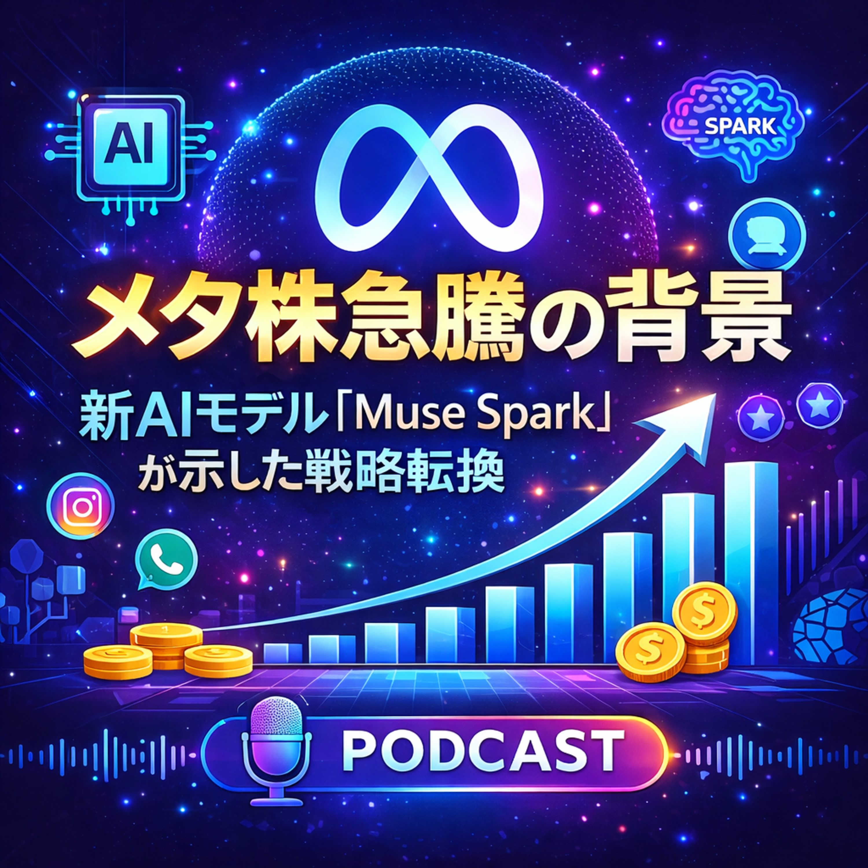 メタ株急騰の背景　新AIモデル「Muse Spark」が示した戦略転換