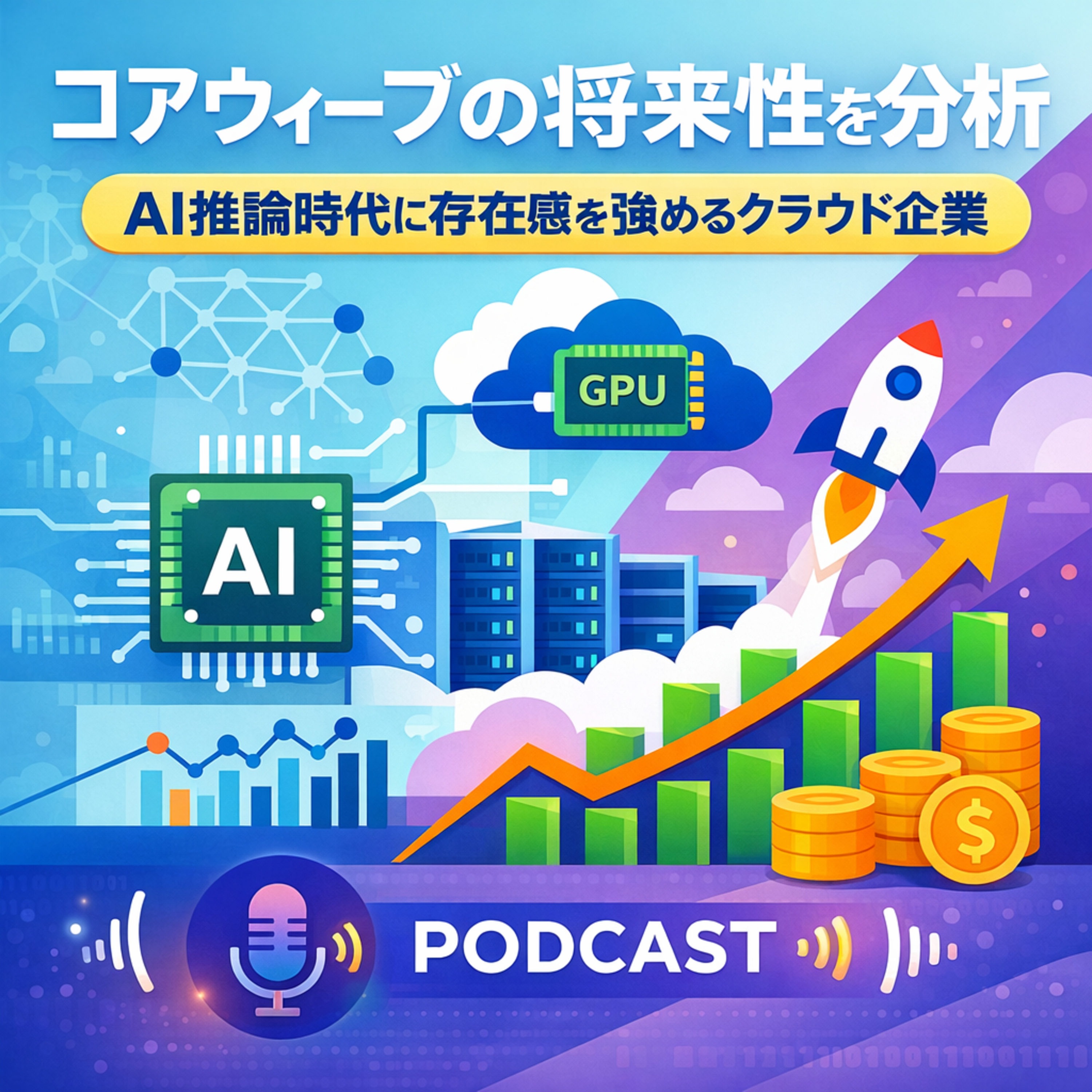 コアウィーブの将来性を分析　AI推論時代に存在感を強めるクラウド企業