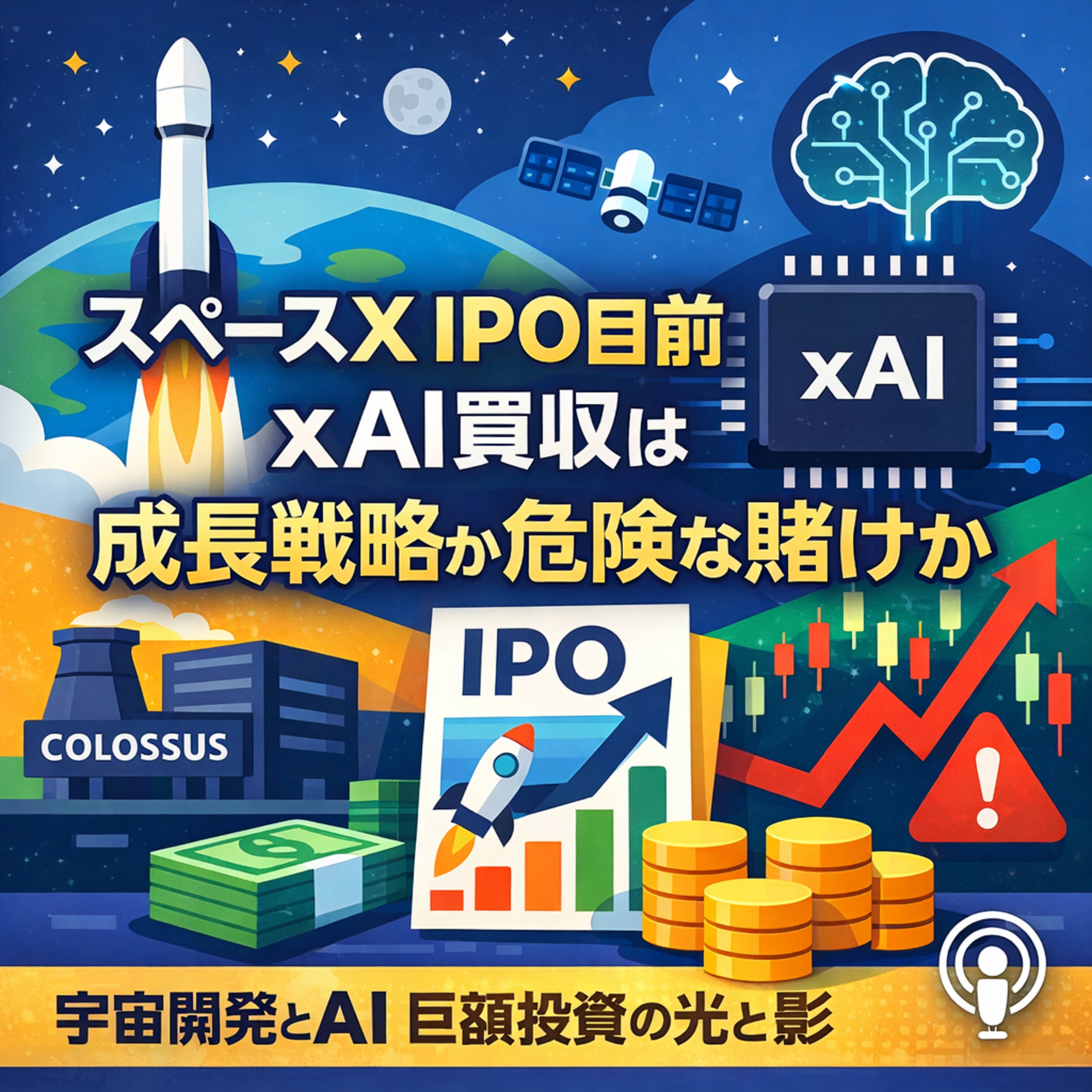 スペースX IPO目前　xAI買収は成長戦略か危険な賭けか