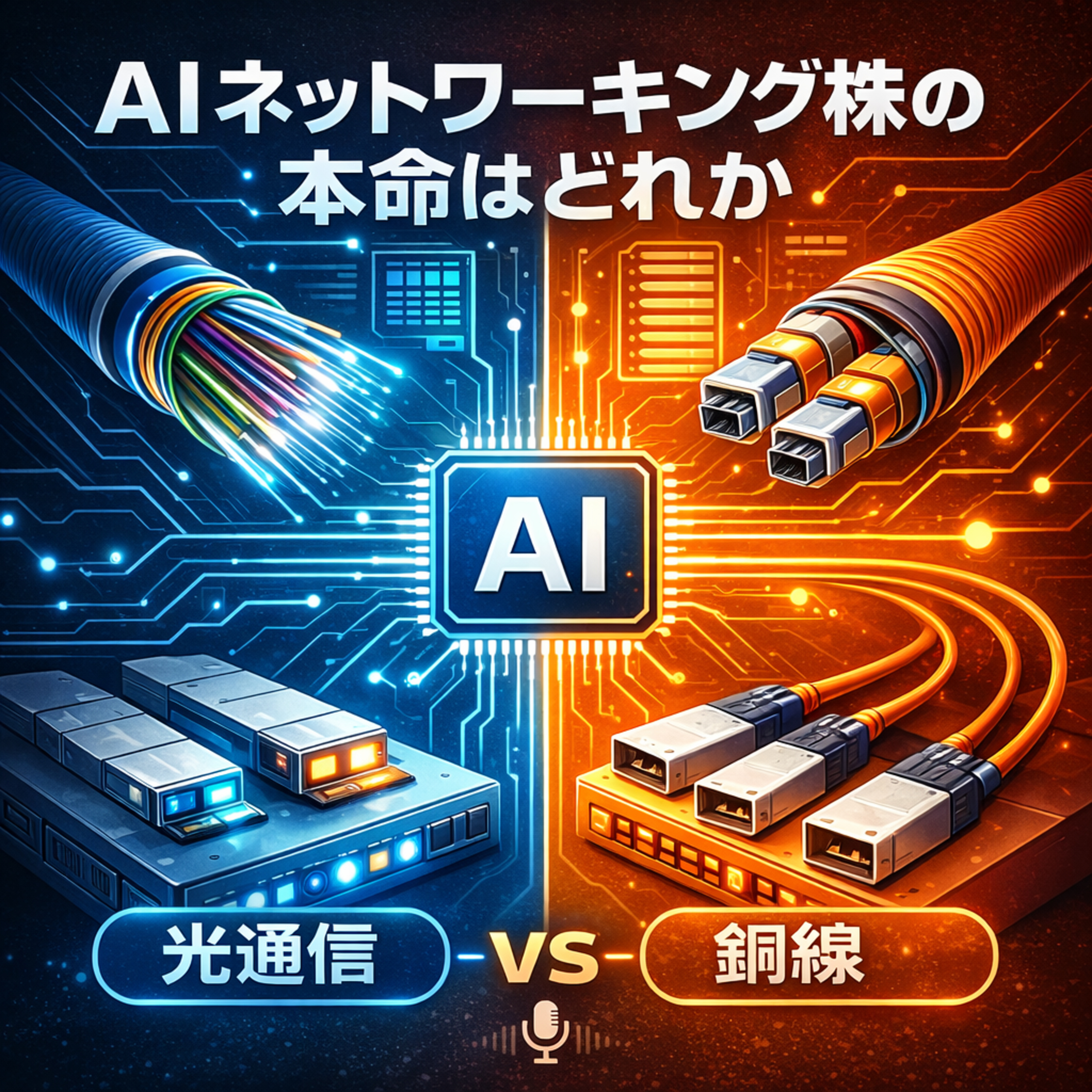 AIネットワーキング株の本命はどれか　光通信と銅線の勝者を徹底分析