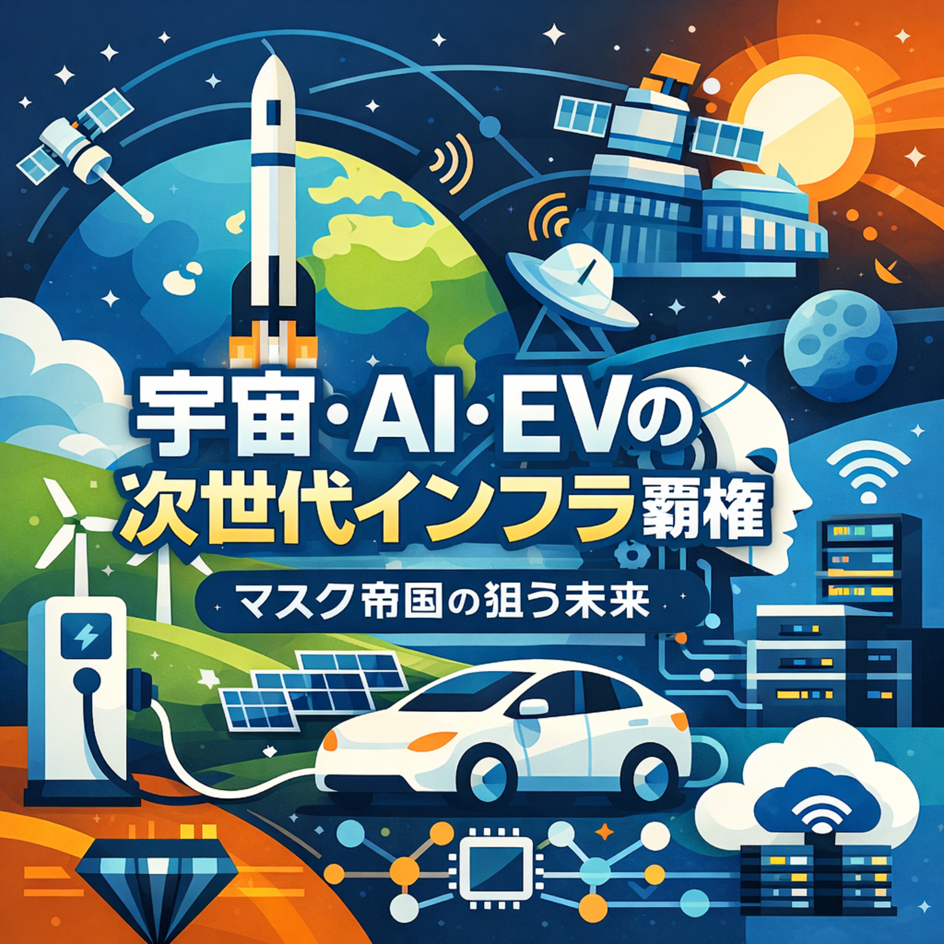 宇宙・AI・EVの融合：「マスク帝国」が狙う次世代インフラ覇権のゆくえ