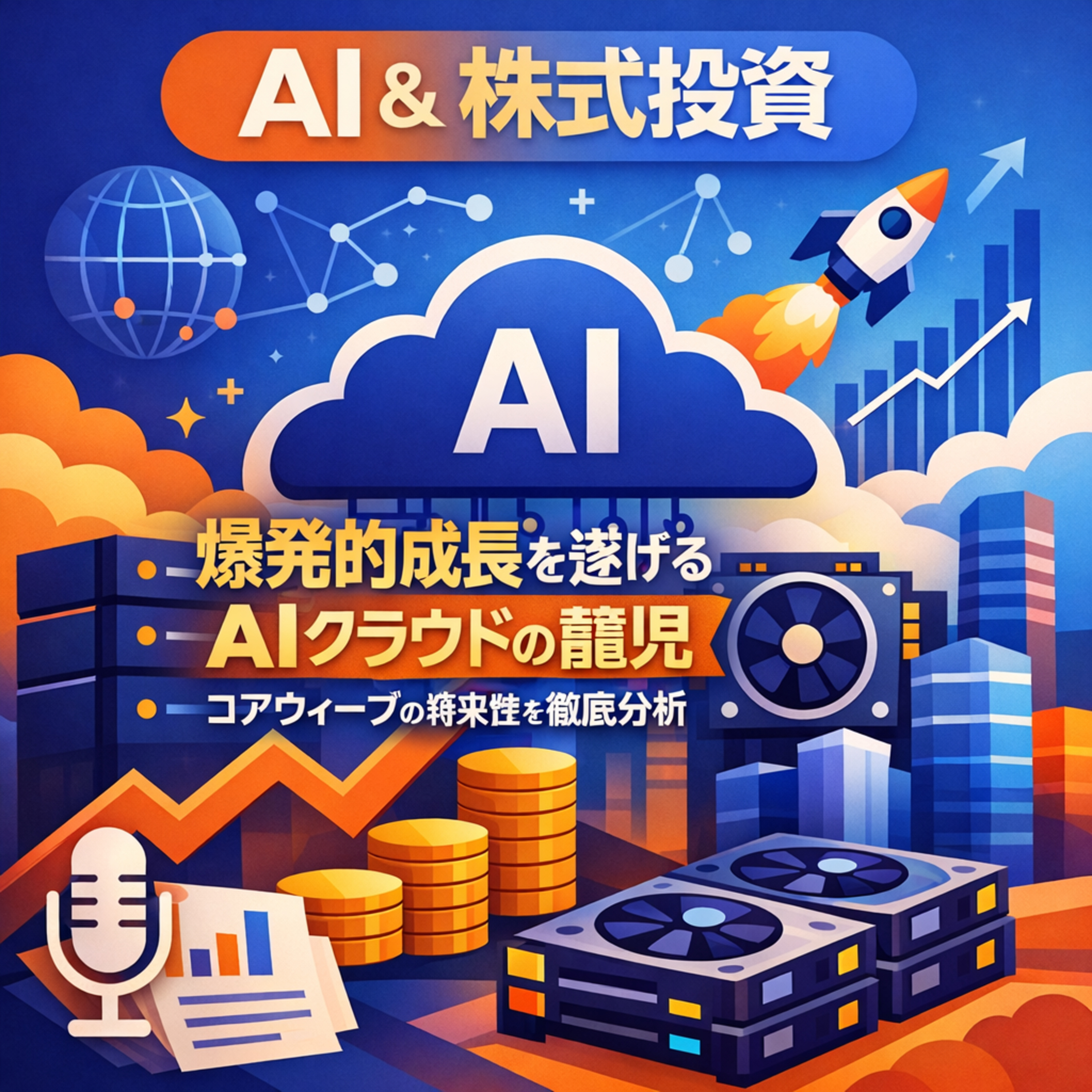 爆発的成長を遂げるAIクラウドの寵児：コアウィーブの将来性を徹底分析