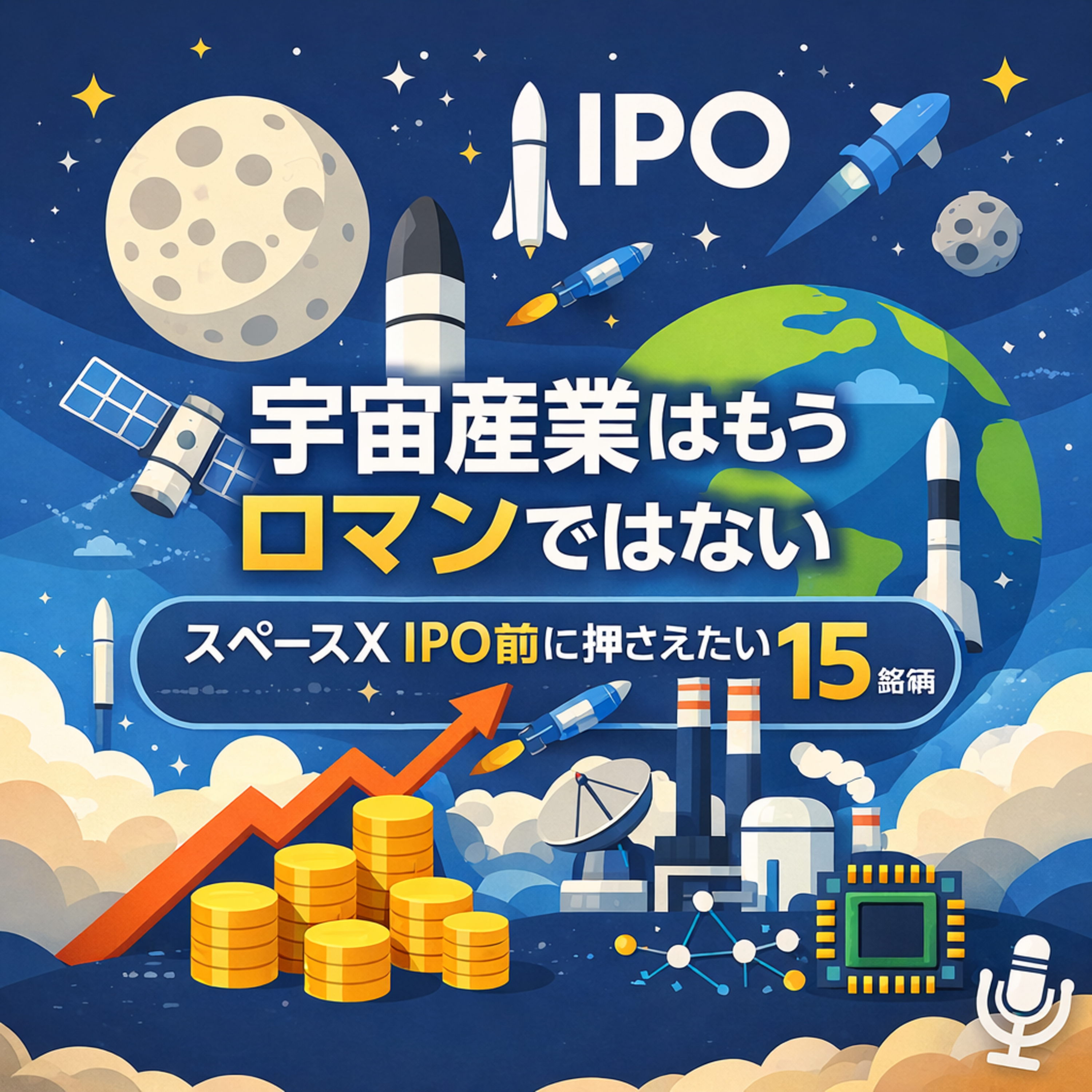 宇宙産業はもうロマンではない　スペースX IPO前に押さえたい有望15銘柄