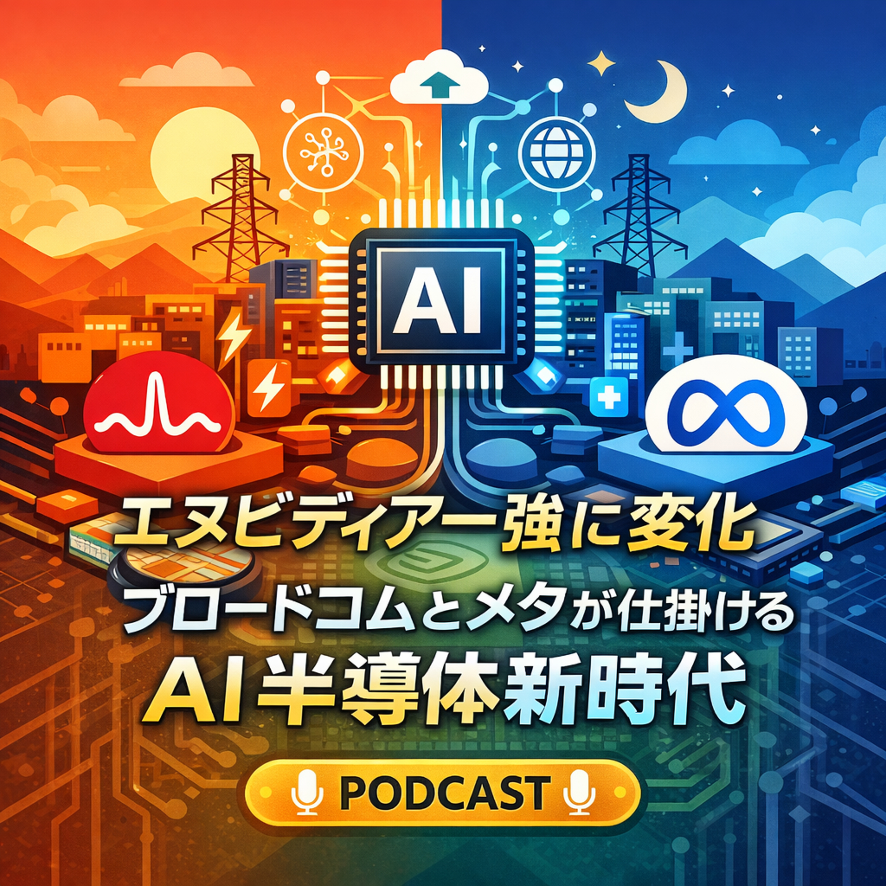 エヌビディア一強に変化　ブロードコムとメタが仕掛けるAI半導体新時代