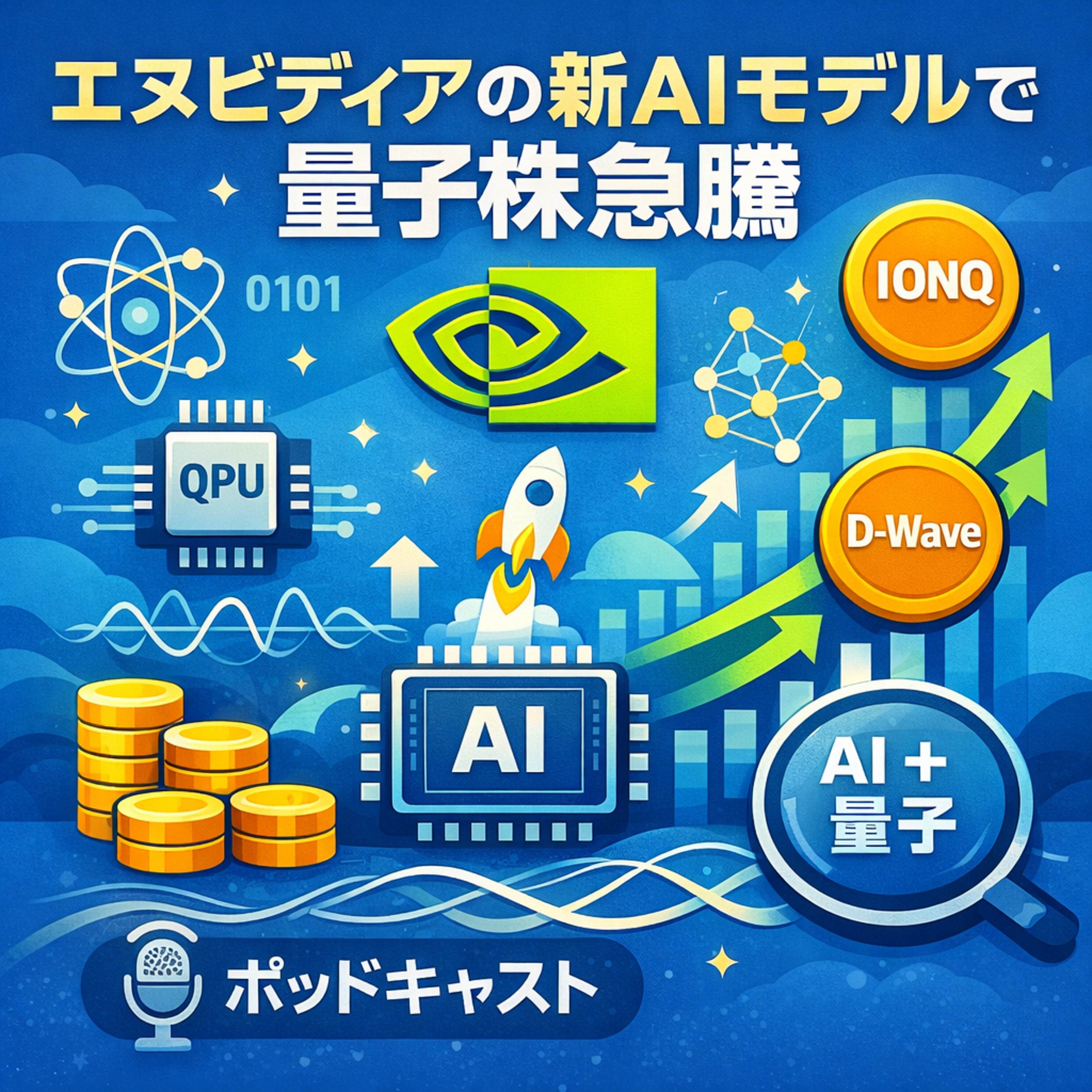 エヌビディアの新AIモデルで量子株急騰　イオンキューやディーウェーブに追い風となる理由