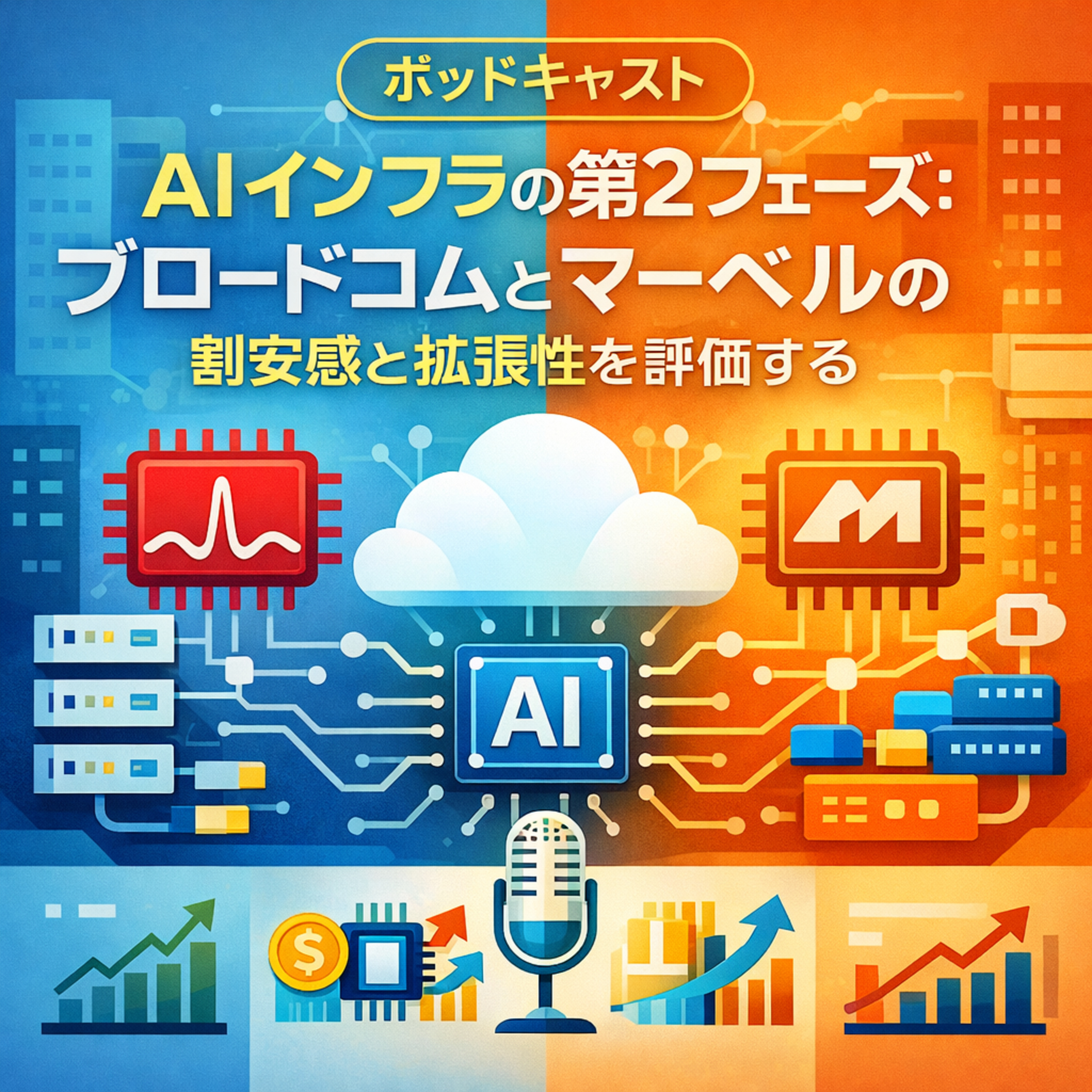AIインフラの第2フェーズ：ブロードコムとマーベルの割安感と拡張性を評価する