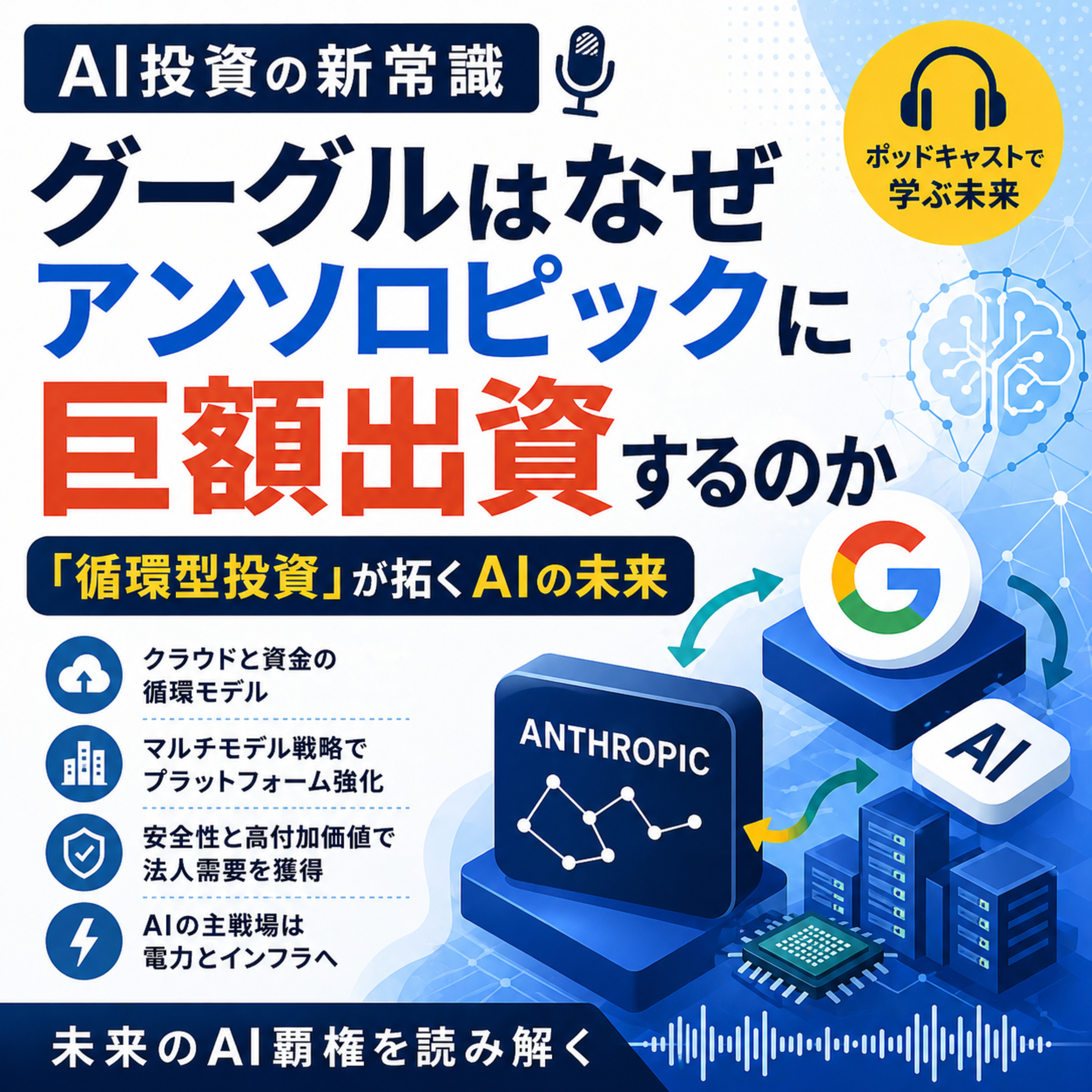 グーグルはなぜアンソロピックに巨額出資するのか　「循環型投資」が拓くAIの未来