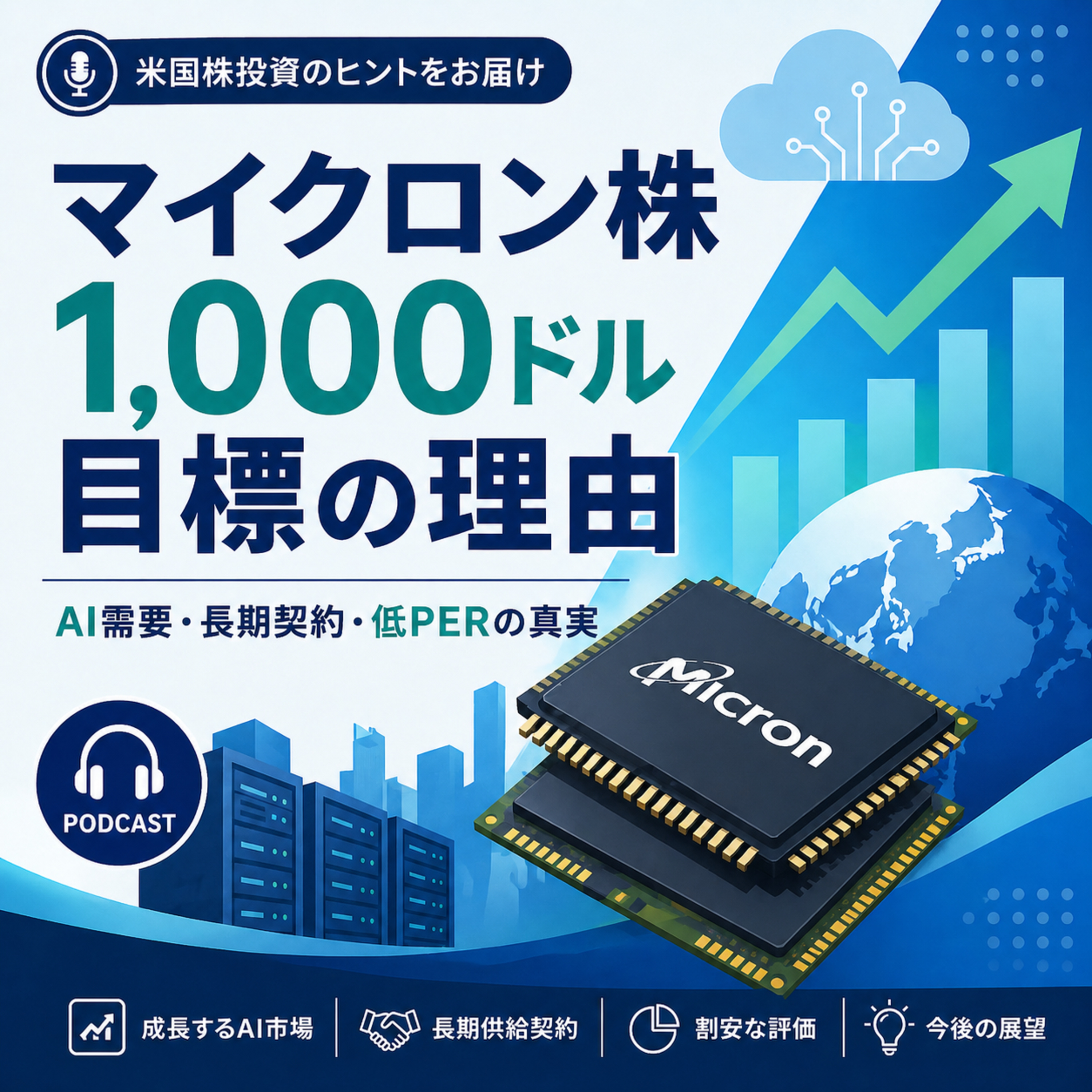 マイクロン株に1,000ドル目標　D.A.デビッドソンが示した強気シナリオ