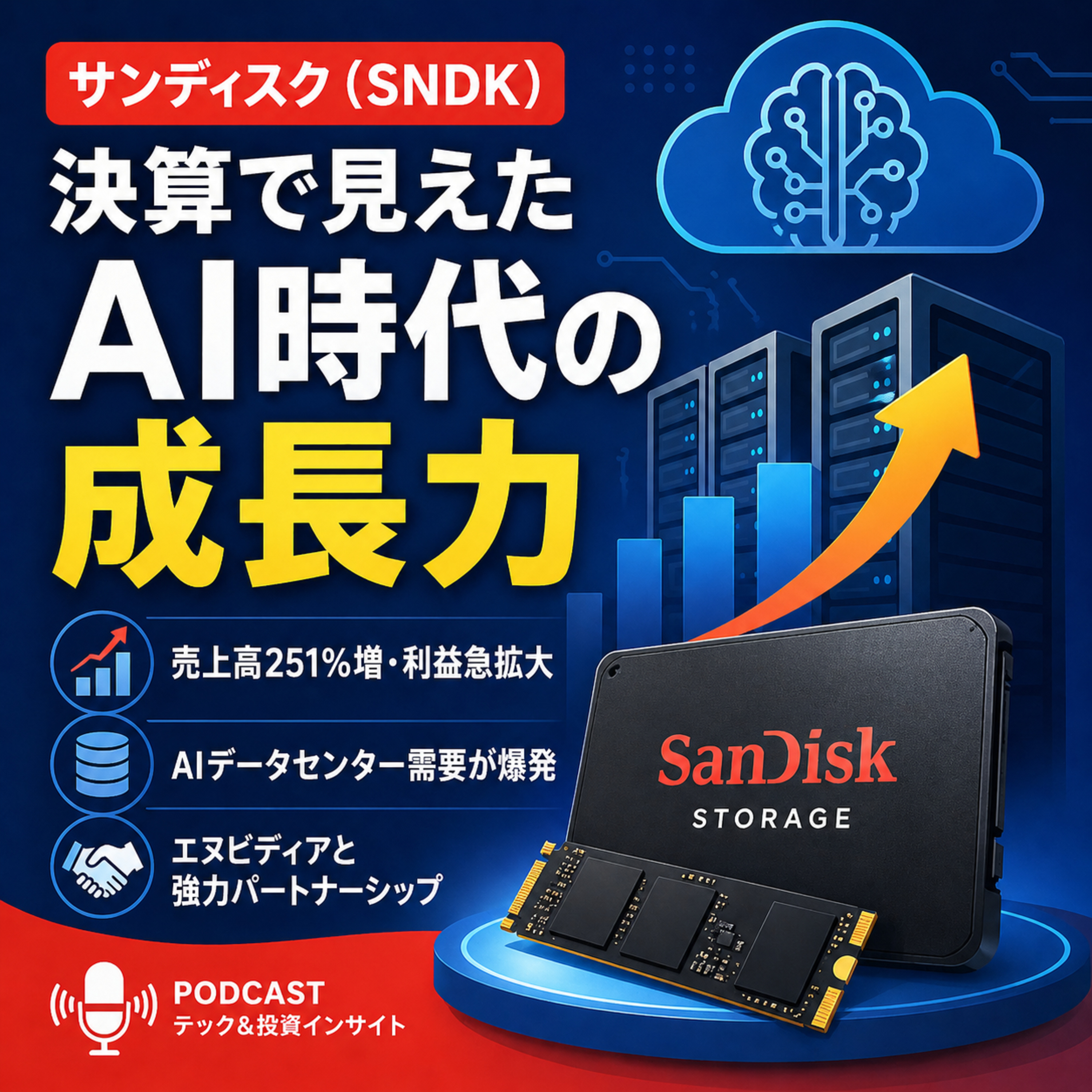サンディスク決算発表で見えたAIストレージ需要の爆発　好決算でも株価が下げた理由
