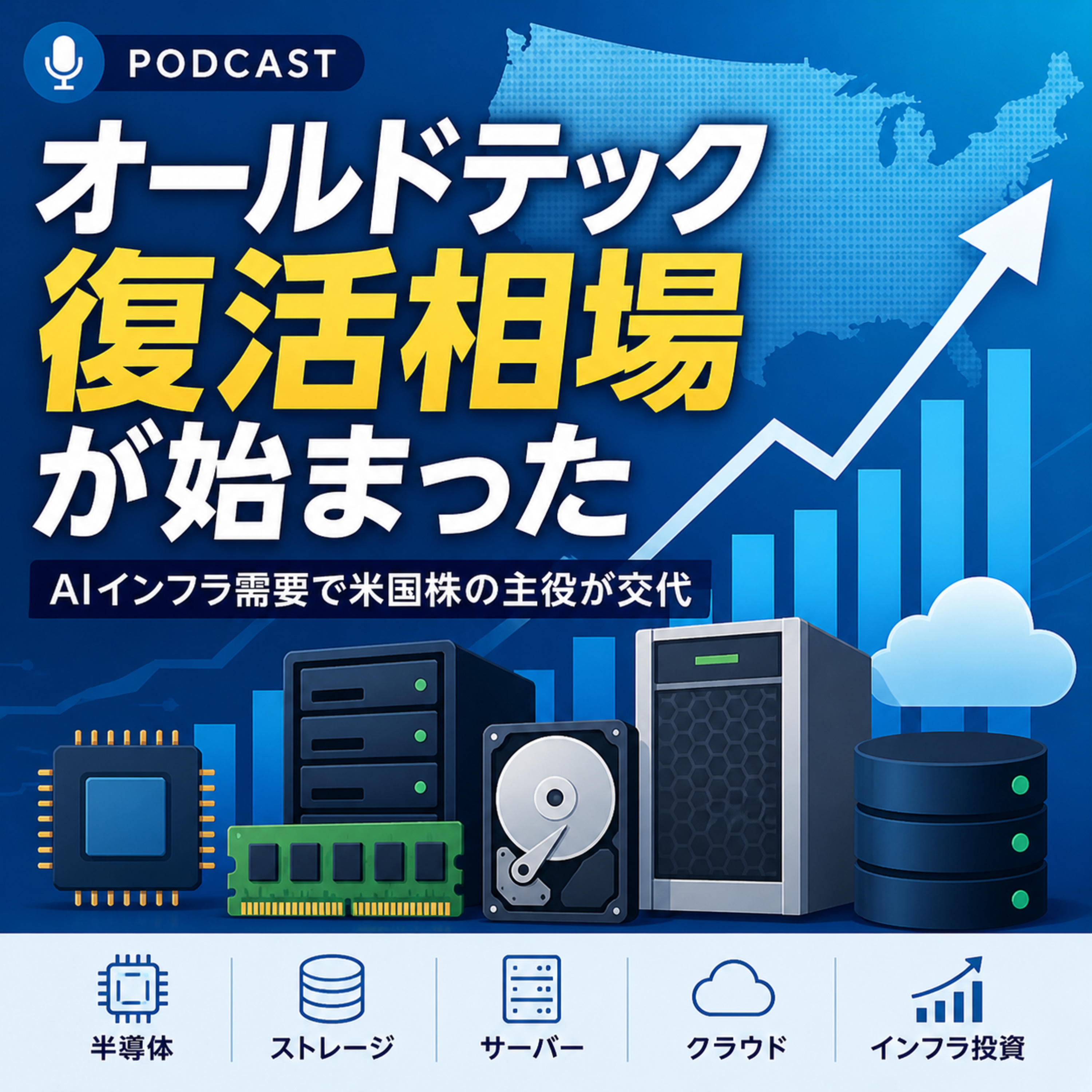 オールドテック復活相場が始まった　AIインフラ需要で米国株の主役が交代