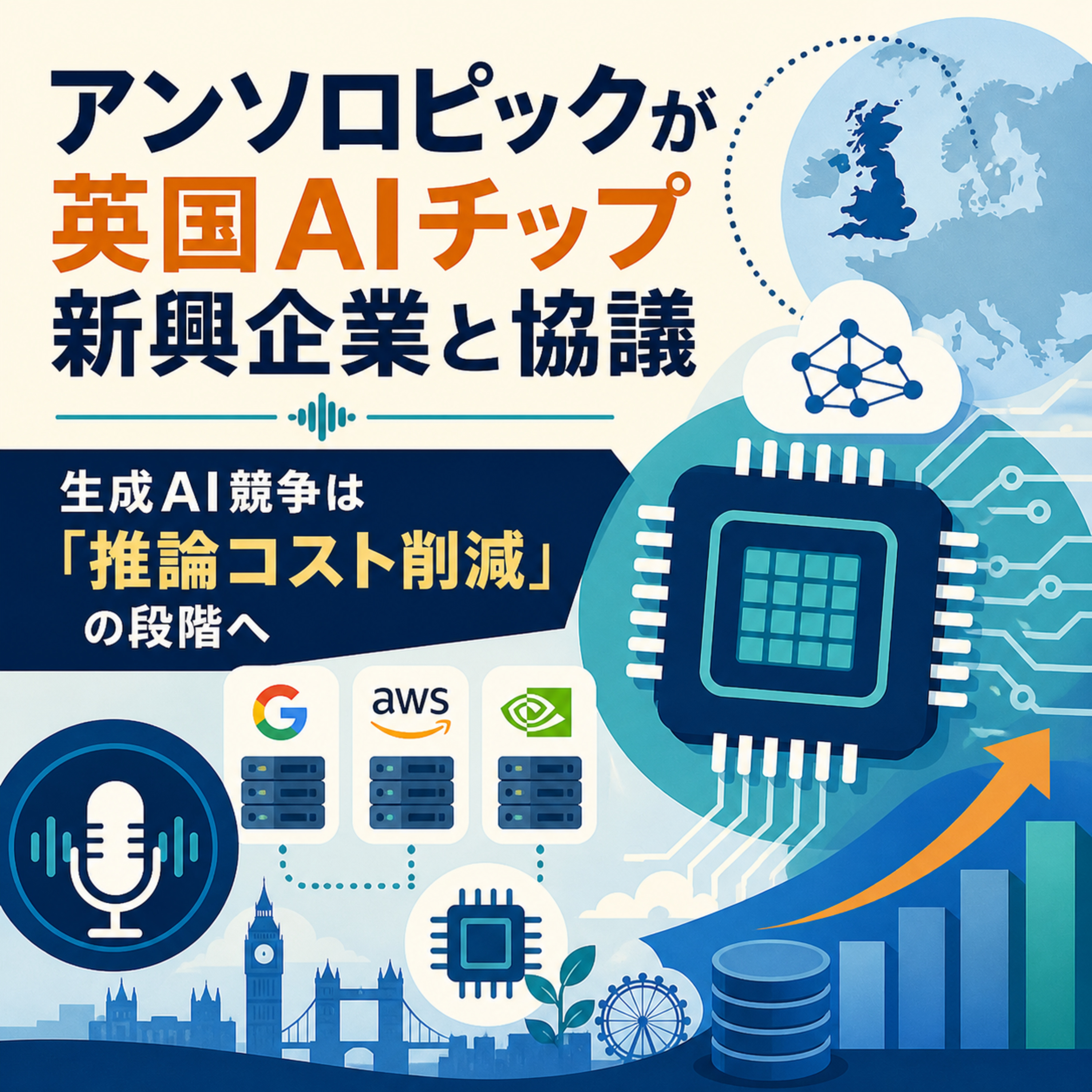 アンソロピックが英国AIチップ新興企業と協議　生成AI競争は「推論コスト削減」の段階へ