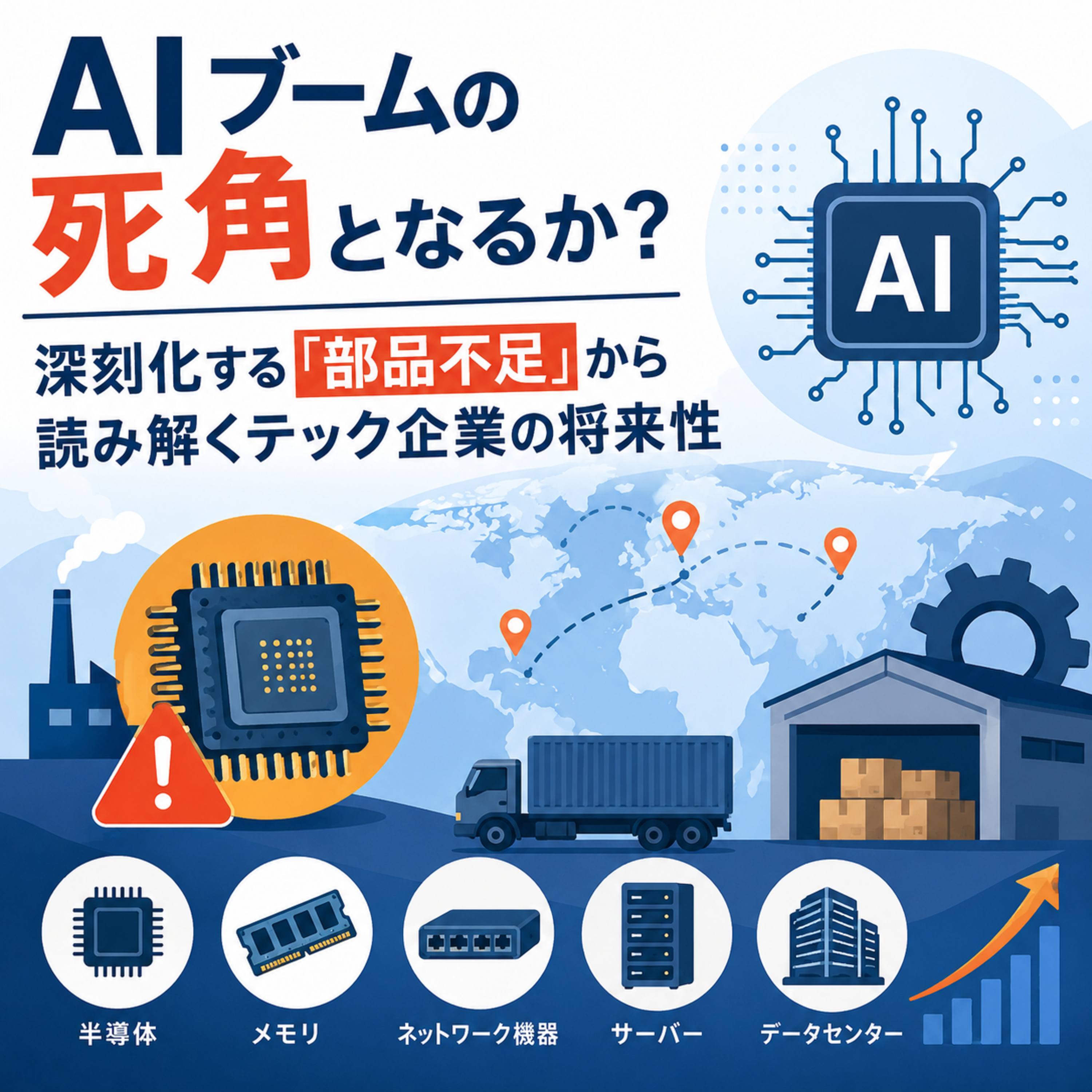 AIブームの死角となるか　深刻化する部品不足がテック企業の明暗を分ける