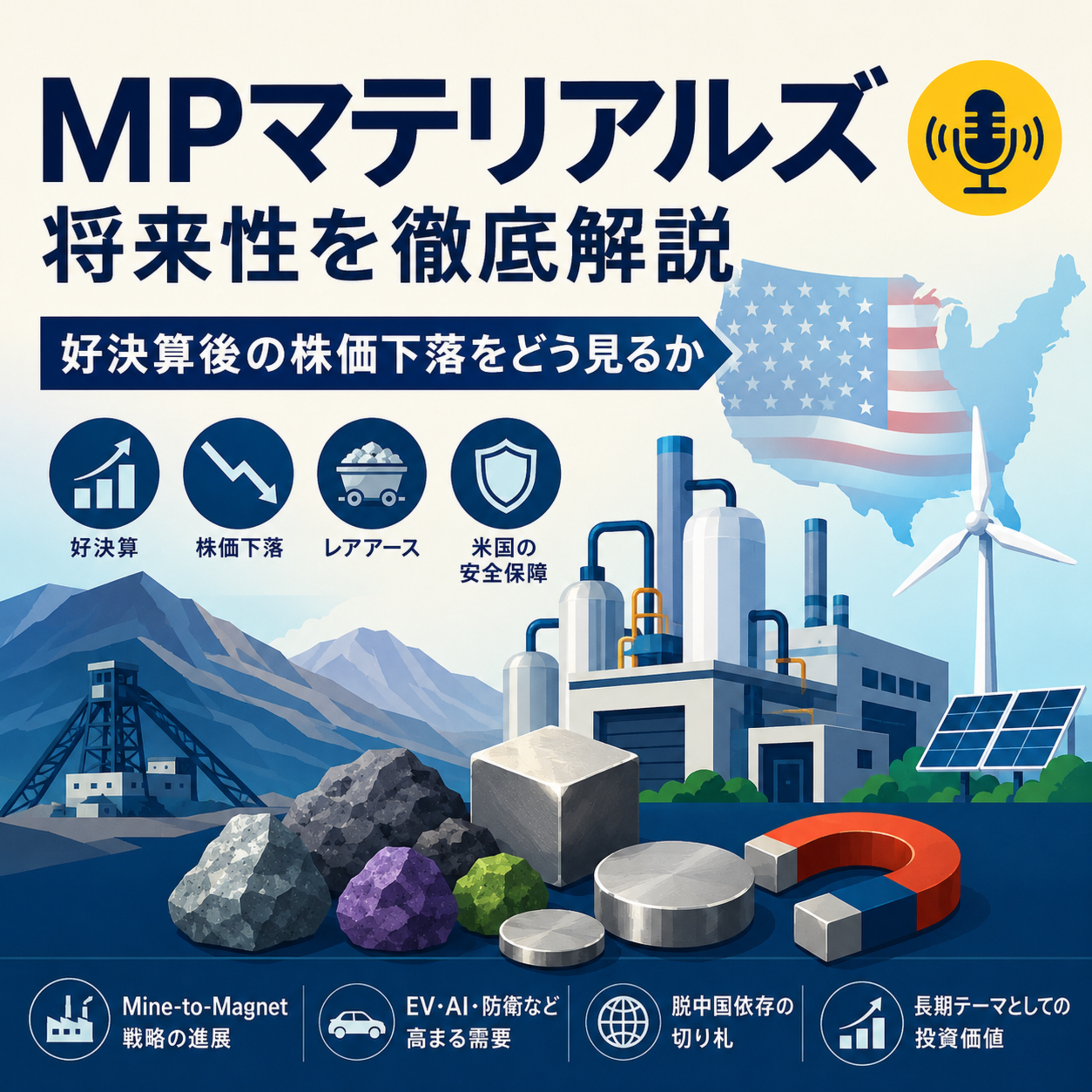 MPマテリアルズの将来性　好決算後の株価下落をどう見るか