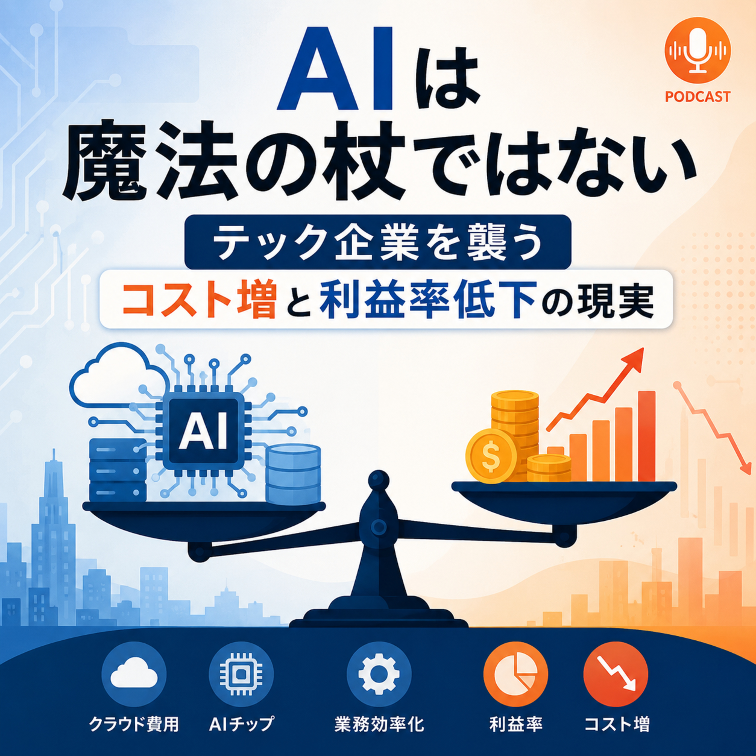 AIは魔法の杖ではない　テック企業を襲うコスト増と利益率低下の現実