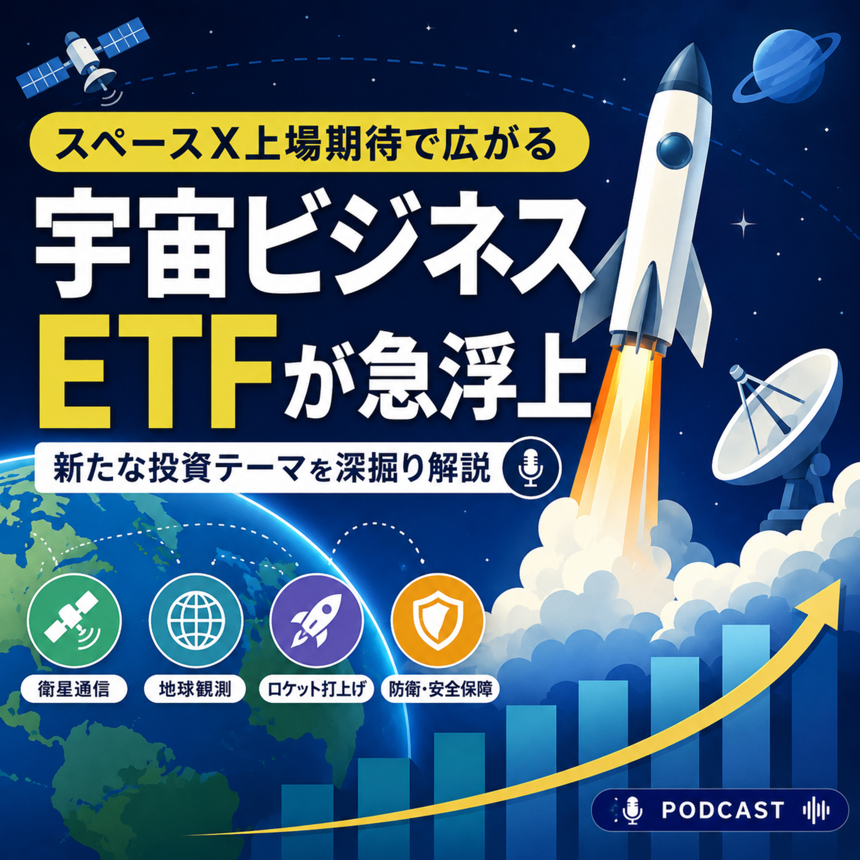 宇宙ビジネスETFが急浮上　スペースX上場期待で広がる新たな投資テーマ