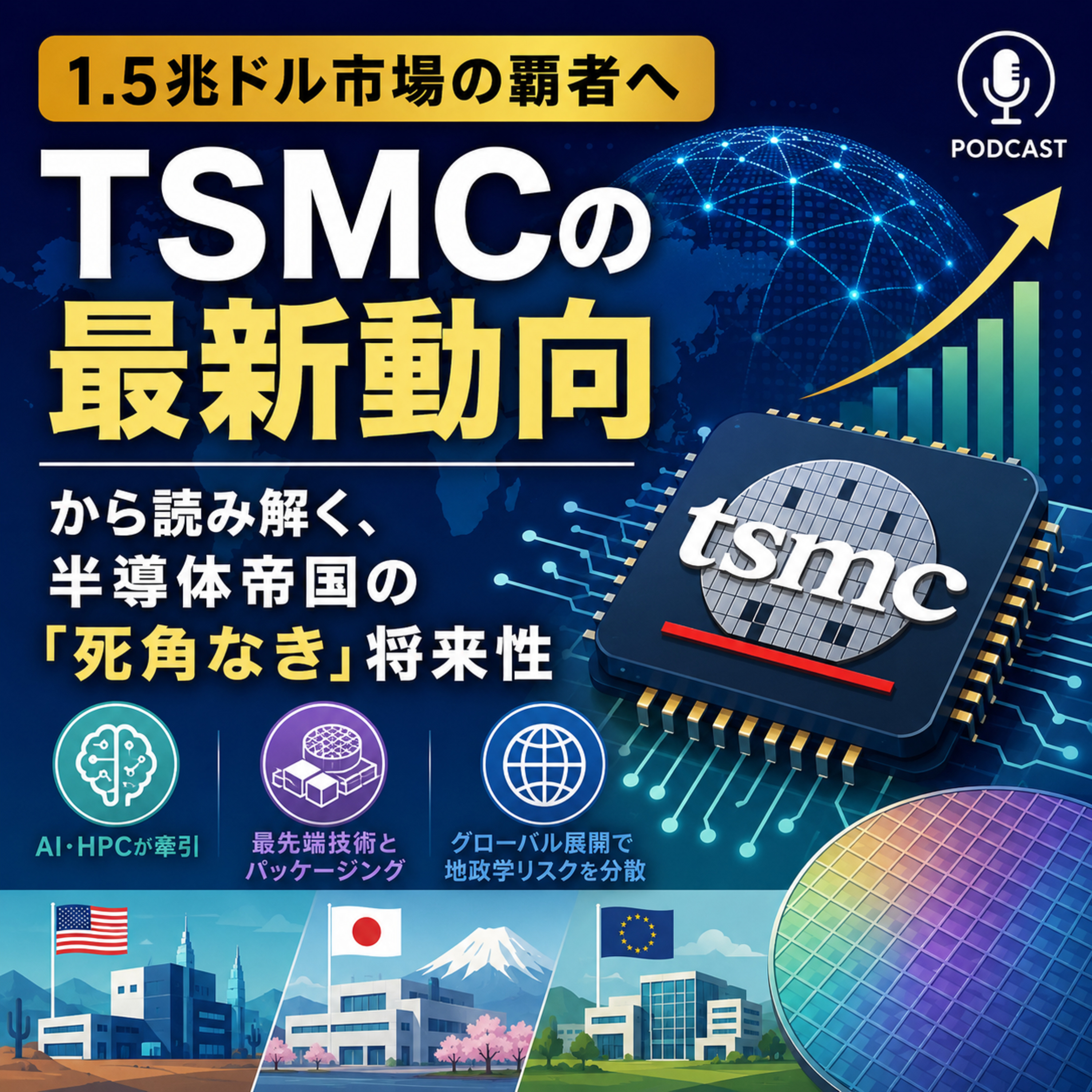 1.5兆ドル市場の覇者へ。TSMCの最新動向から読み解く、半導体帝国の「死角なき」将来性