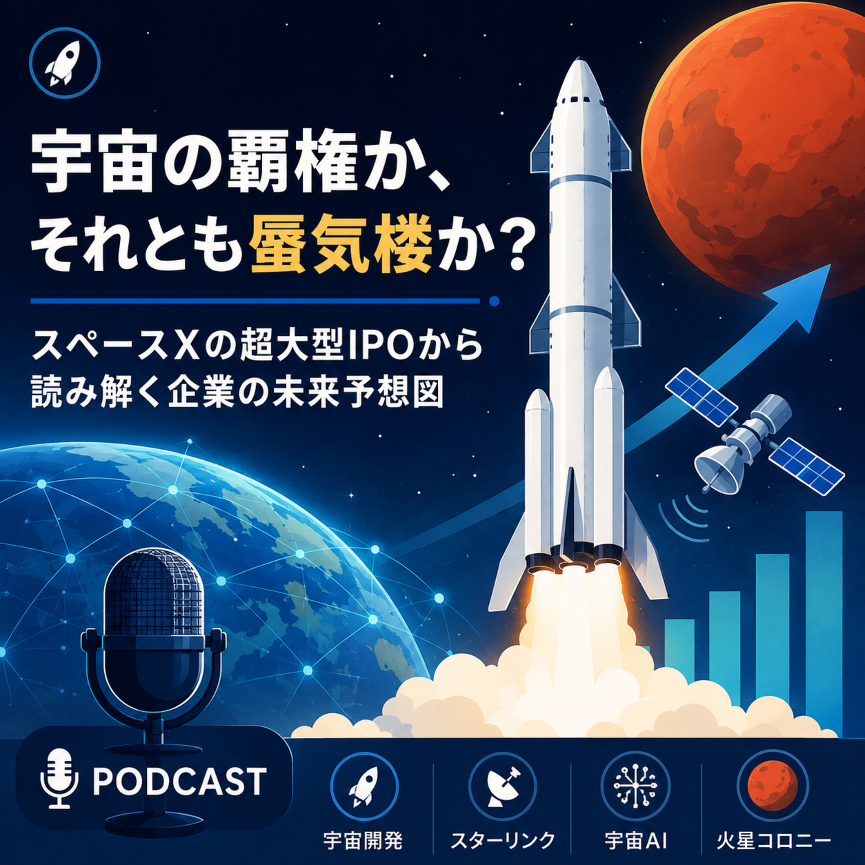 宇宙の覇権か、それとも蜃気楼か　スペースX超大型IPOが示す未来予想図