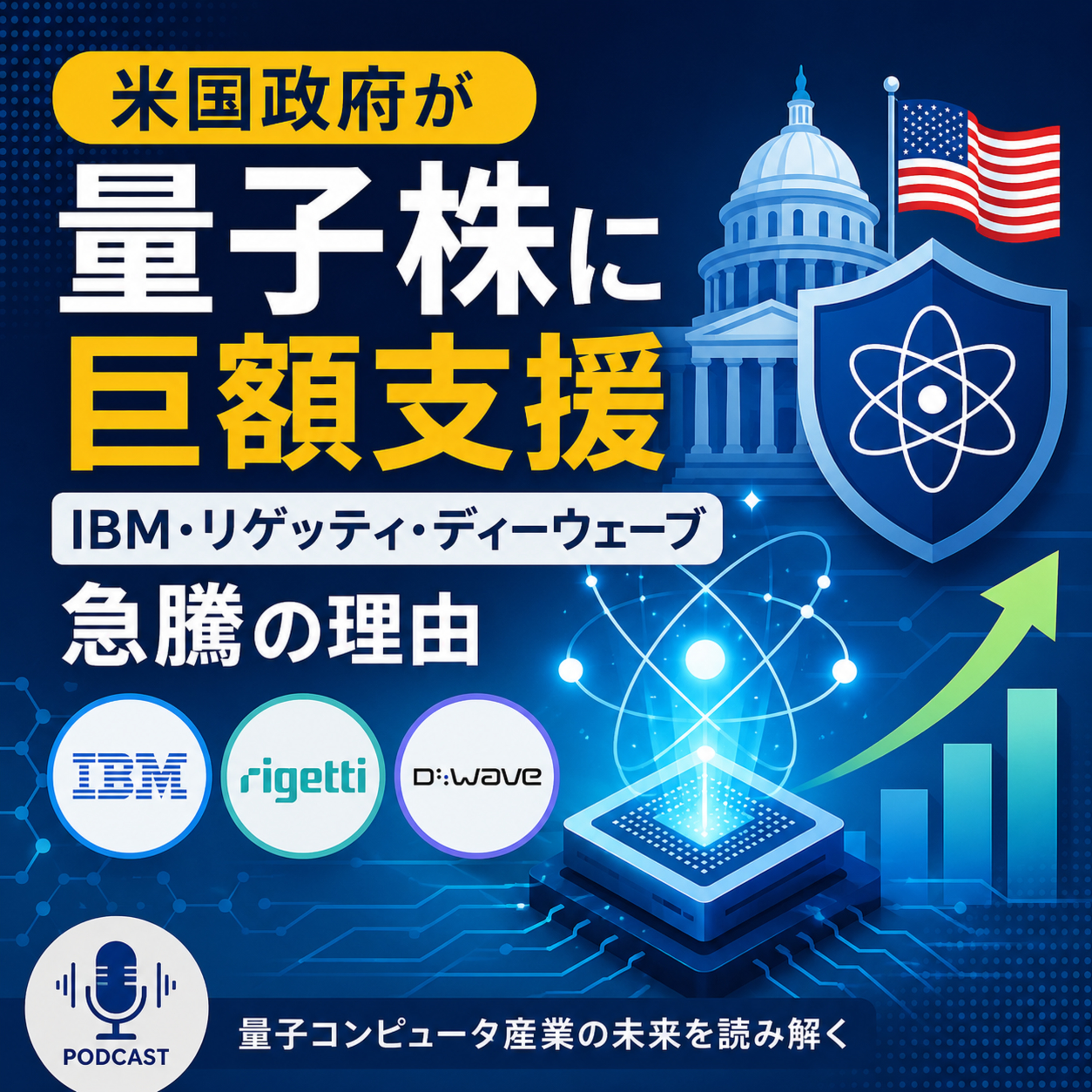米国政府が量子株に巨額支援　IBM・リゲッティ・ディーウェーブ急騰の理由